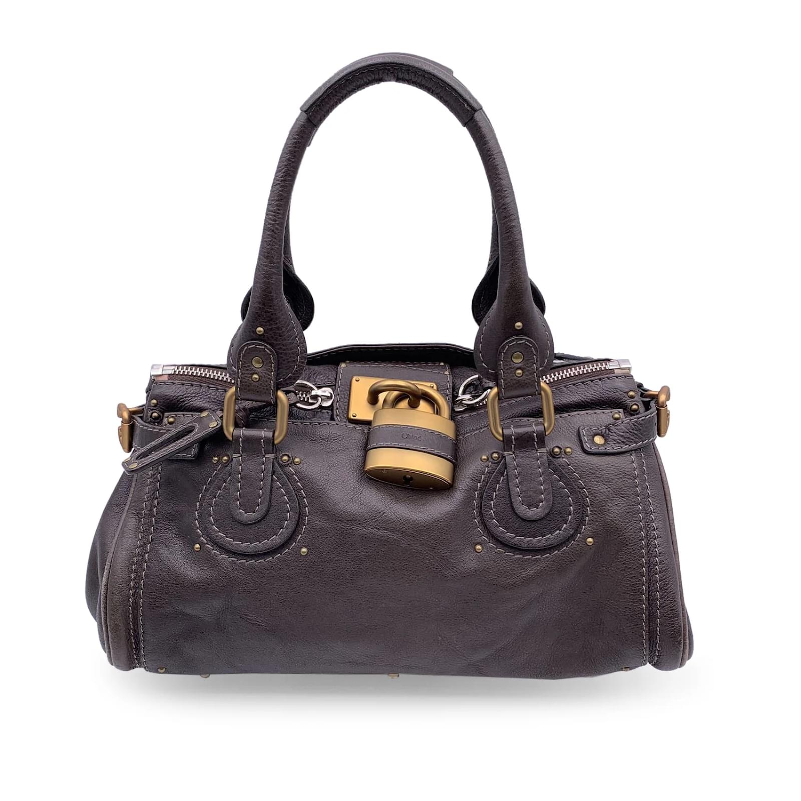 Chloé Paddington Medium Hand Bag Brown Chloe - Brown Leather Medium Paddington Bag | Current Boutique