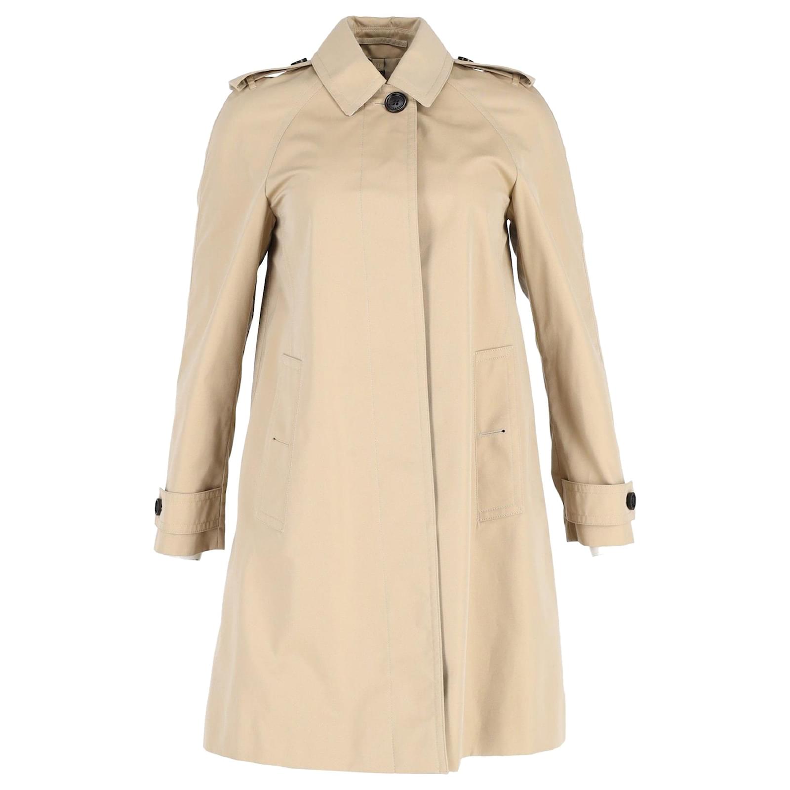 Burberry Beige Cotton Trench Coat