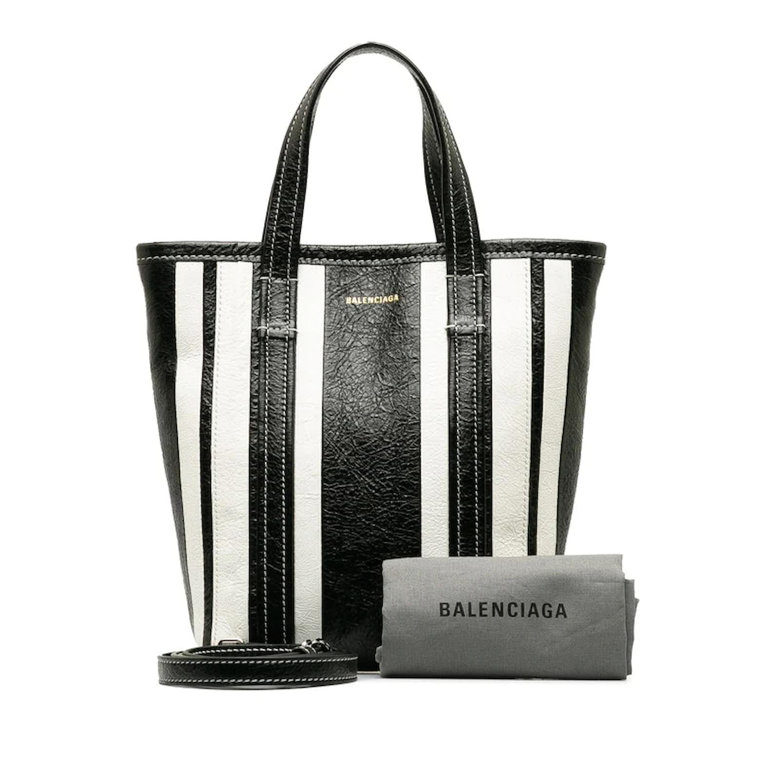 BALENCIAGA Barbes East/West バッグ S⭐︎美品 Balenciaga バレンシアガ Barbes East/West ストライプ トート