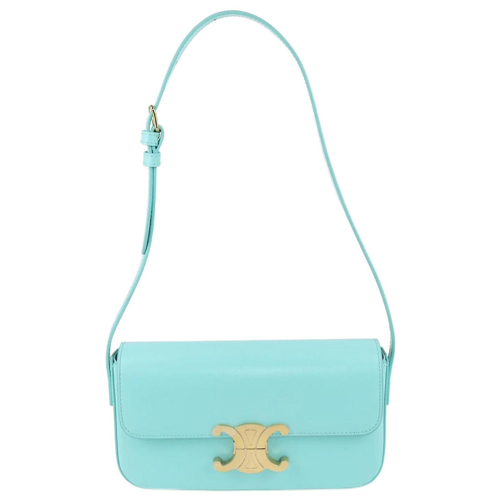Top Céline Couleur Turquoise - Occasion En Très Bon état - Taille Régulière - Marque T.O.P.