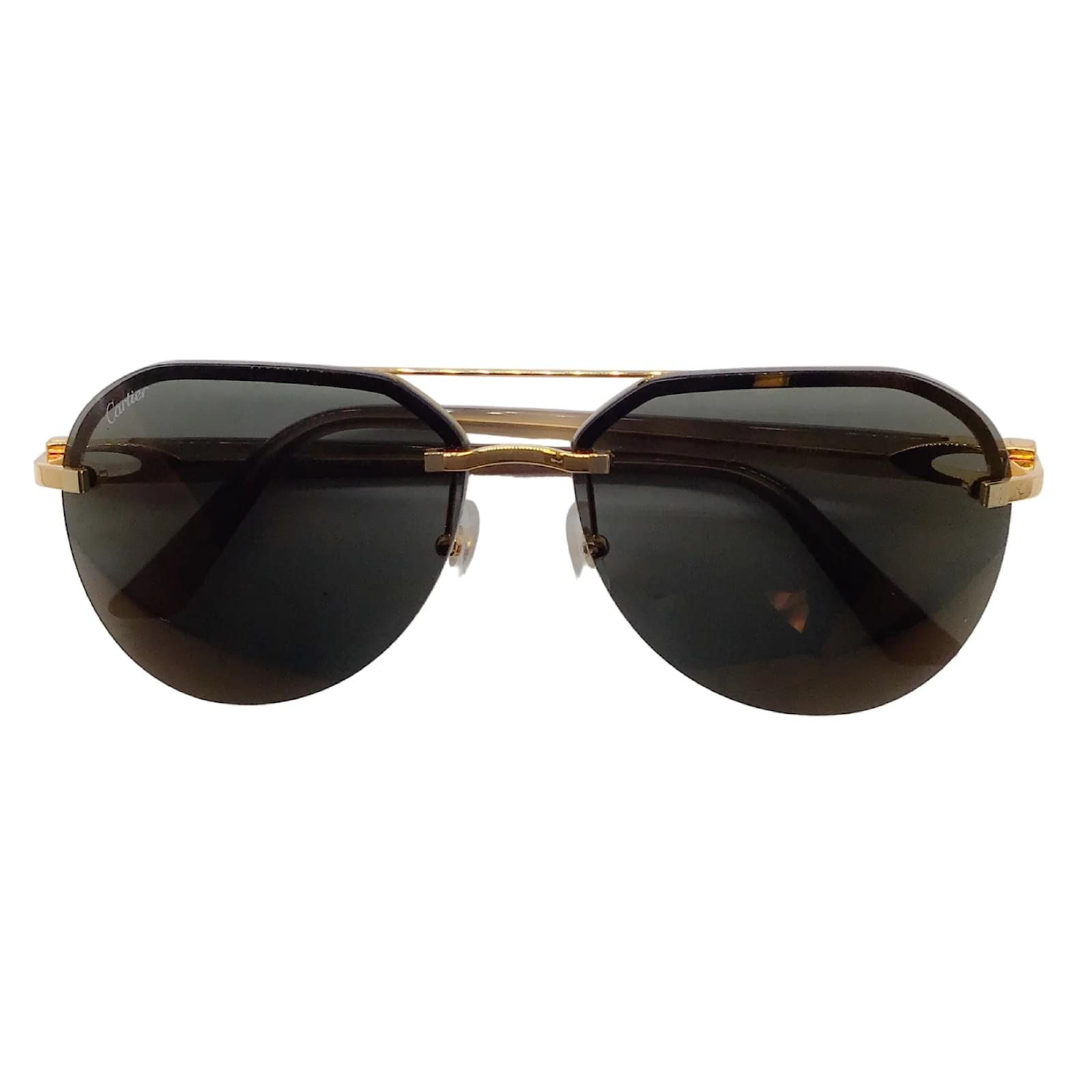 Calvin Klein Half Rim Aviator Sunglasses CK20121S 780 ROSE GOLD Frame –  TheSunglassFashion