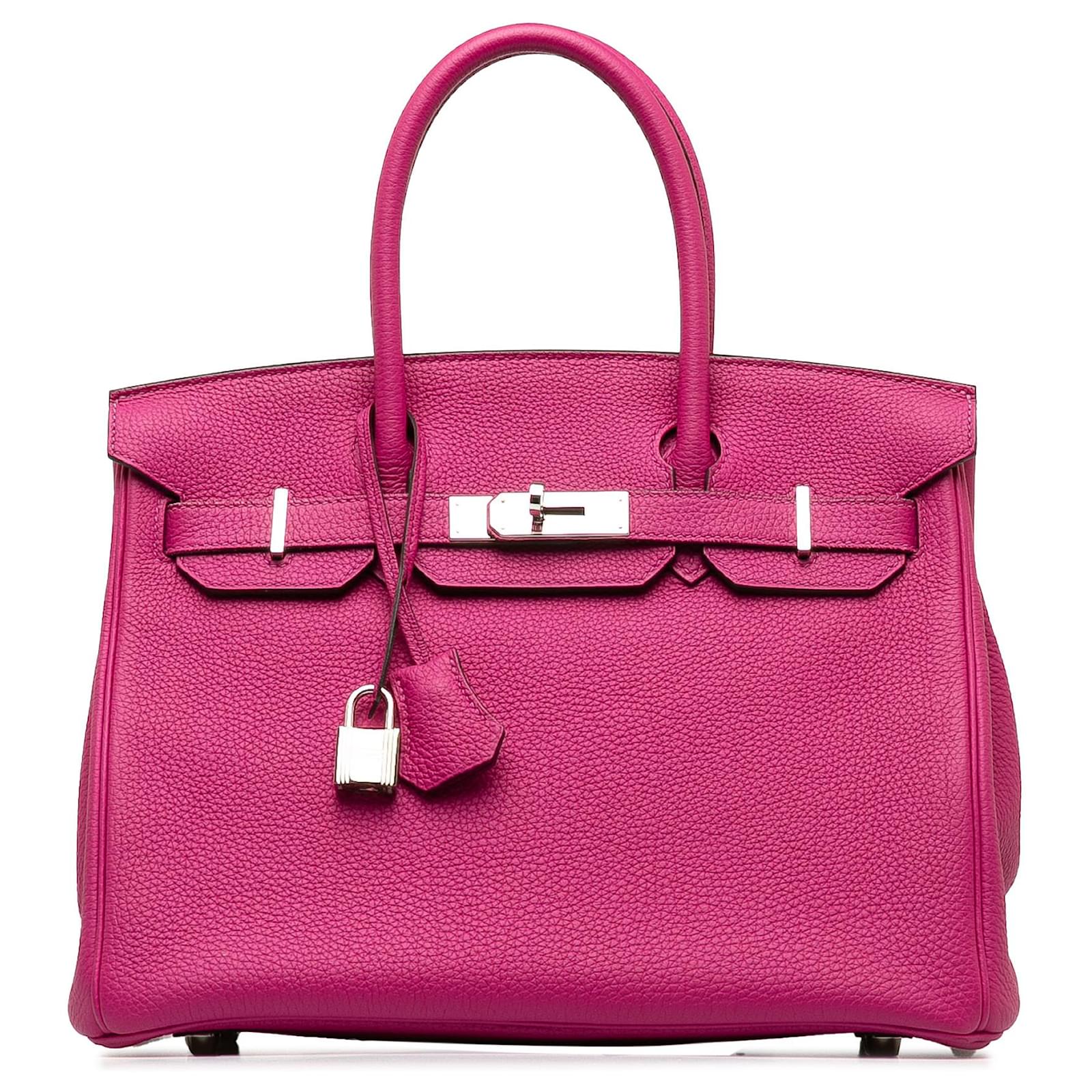 Hermès Hermes Pink 2018 Togo Birkin 30 Leather Pony-style calfskin ref ...