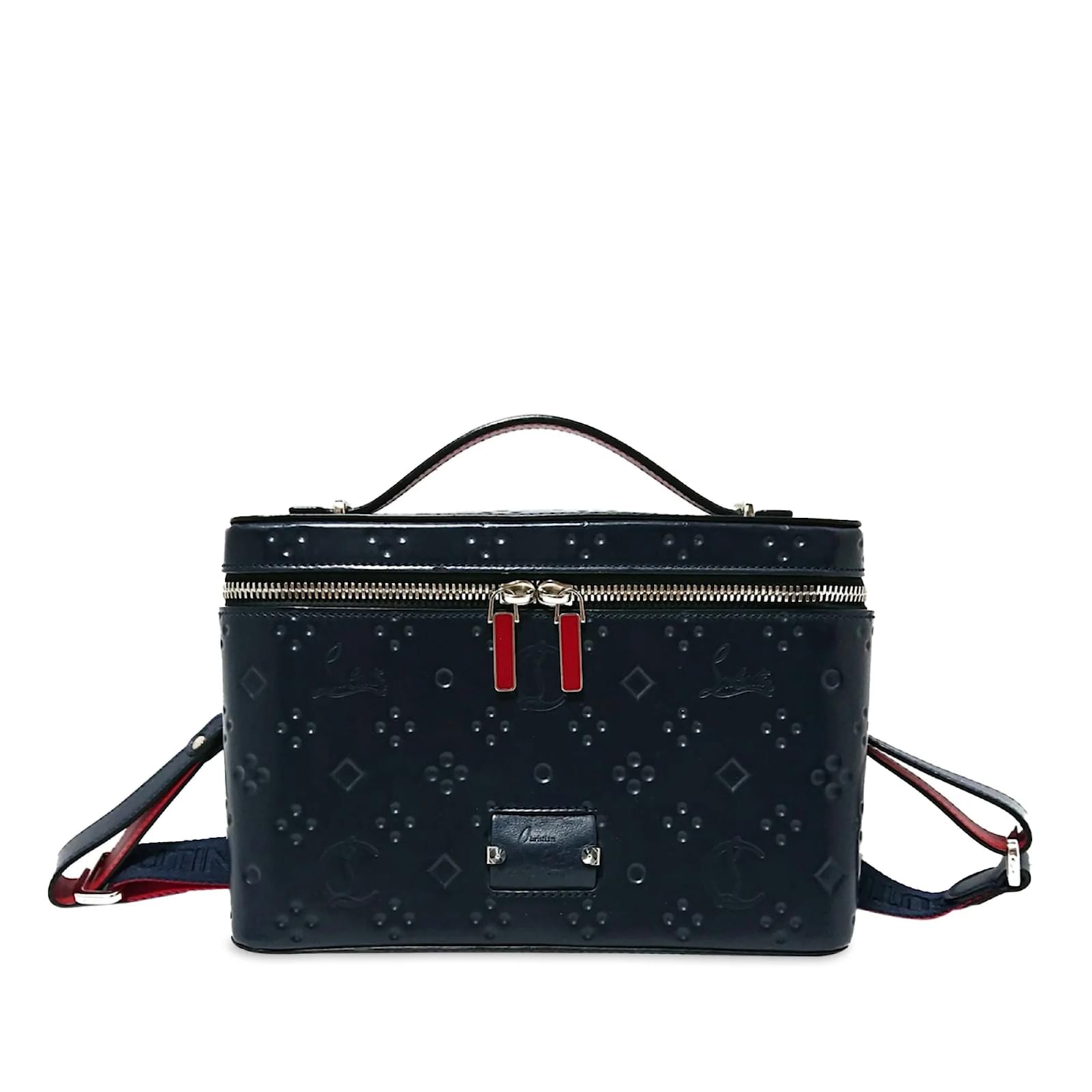 Blue Christian Louboutin Leather Kypipouch Bag Satchel