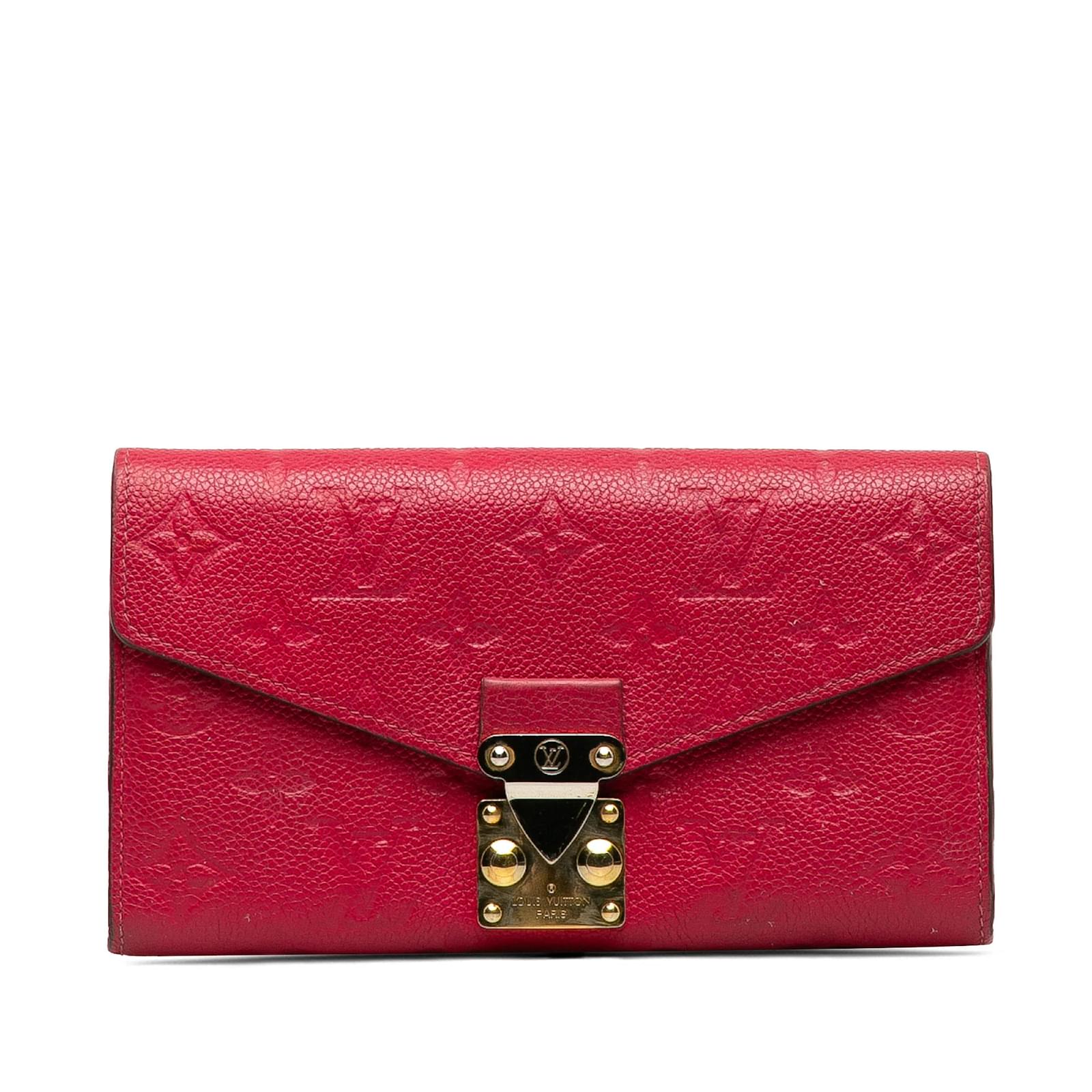 Vuitton Monogram Portafoglio Louis Vuitton Rosso Clearance