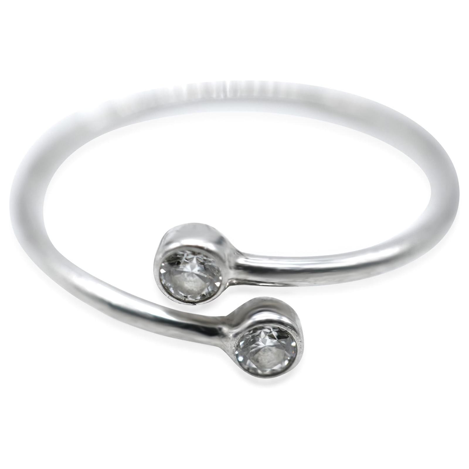 Tiffany & Co. 18K Diamond Hoop Ring - 18K Yellow Gold Band, Rings -  TIF242799 | The RealReal