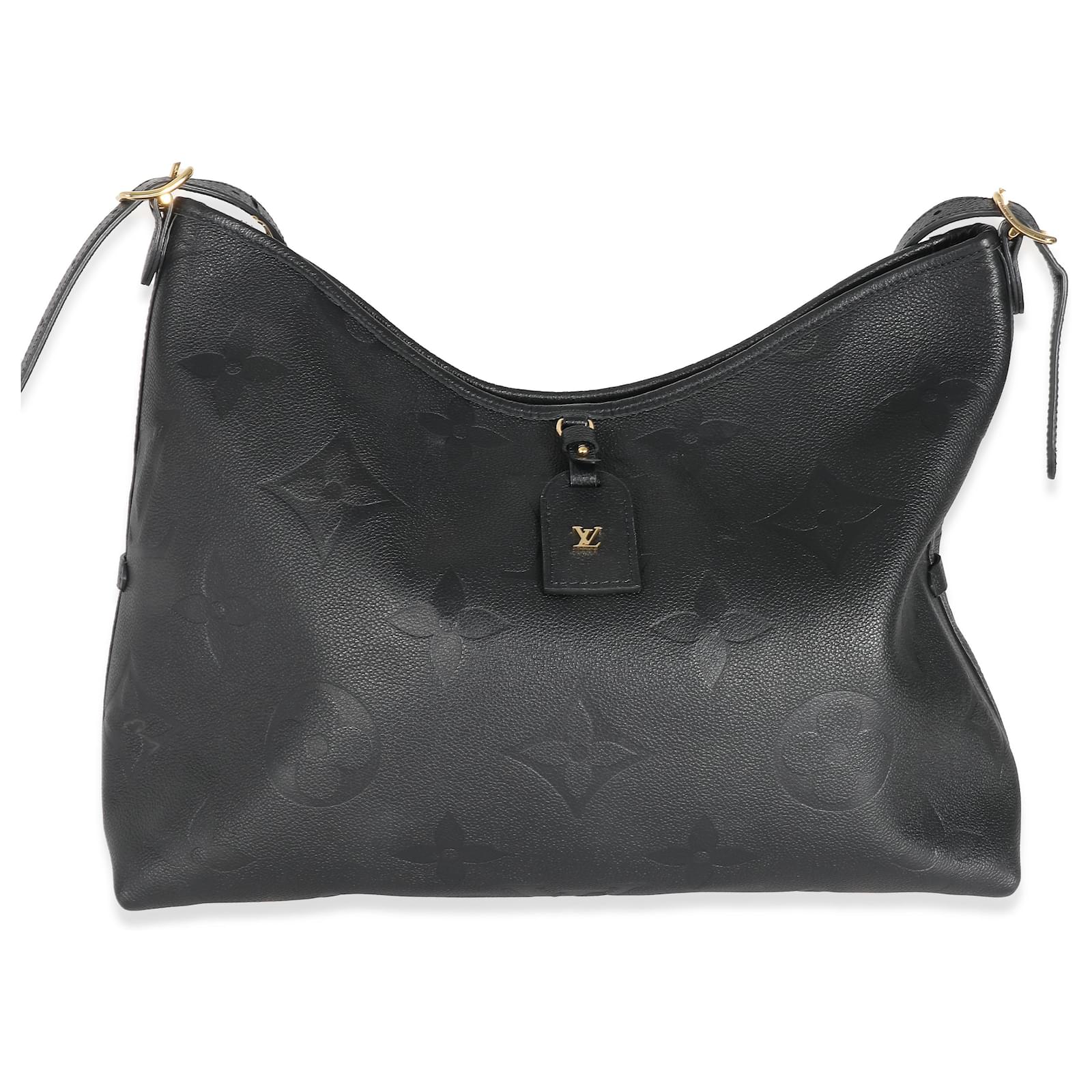 Louis Vuitton Black Monogram Empreinte CarryAll MM Leather ref.1216645 -  Joli Closet