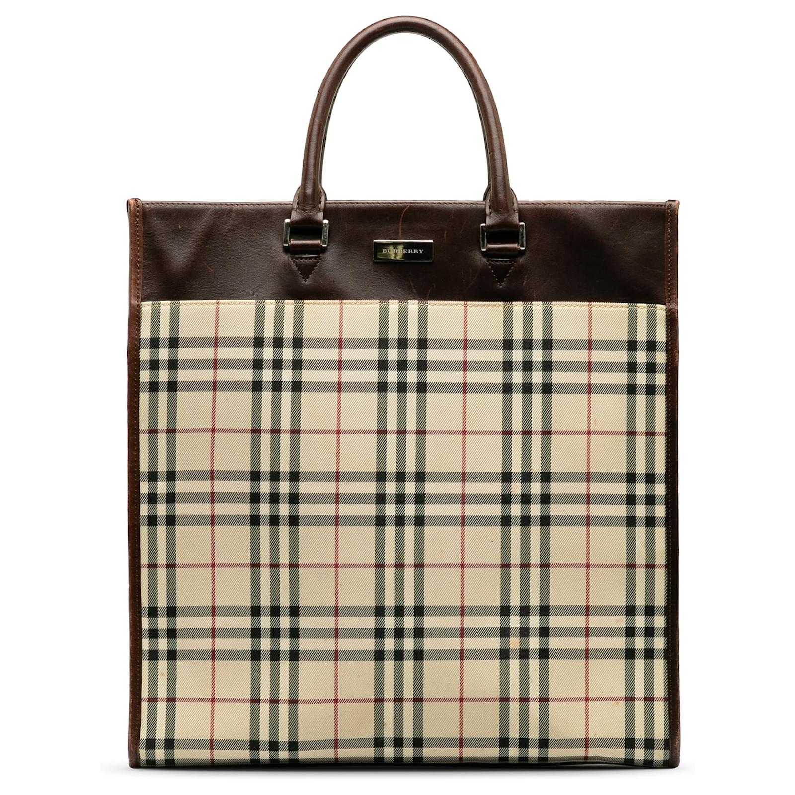 Burberry Borse Tela Shopper Borsa Shopping Burberry Brown House