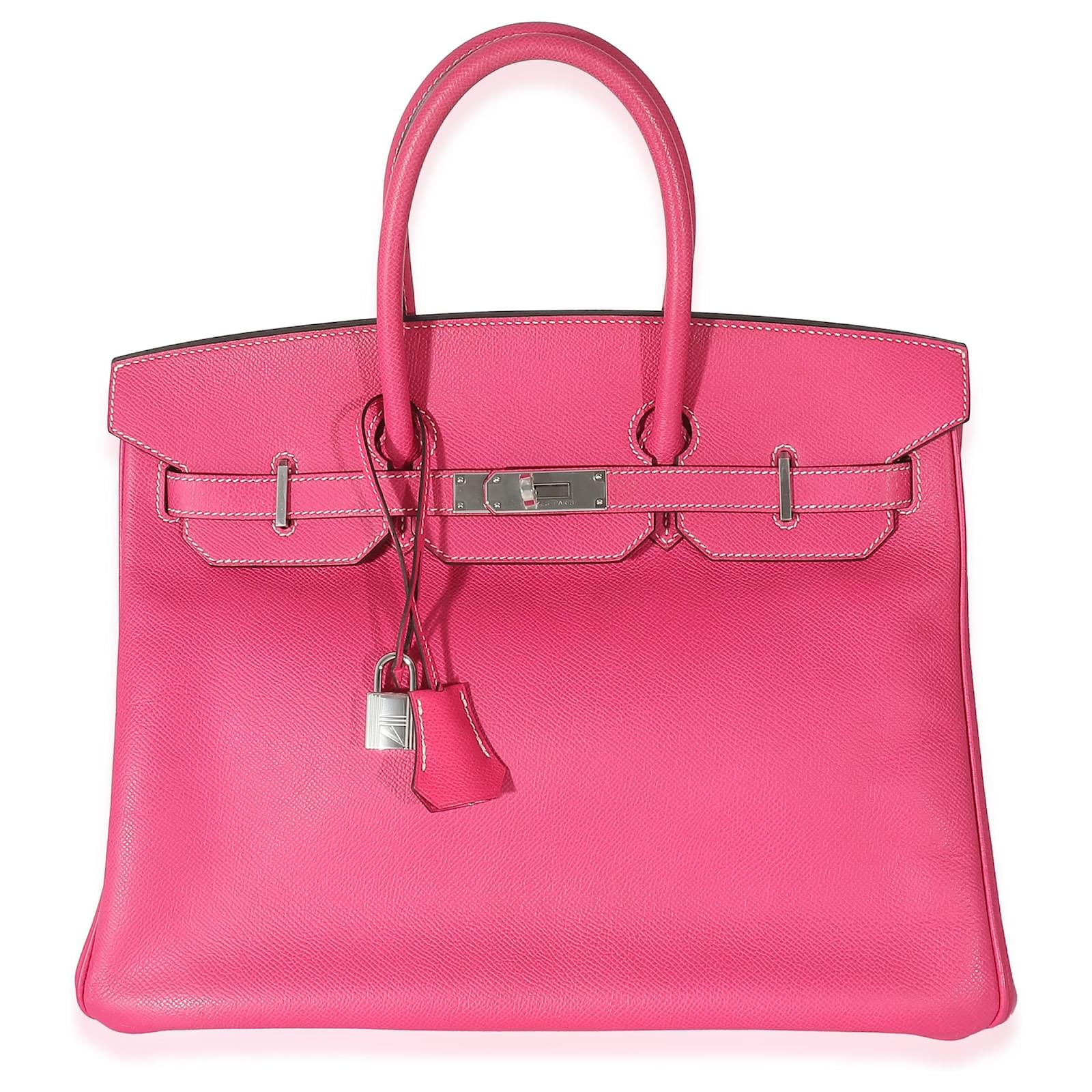 Hermès Limited Edition Rose Tyrien Tosca Epsom Candy Birkin 35