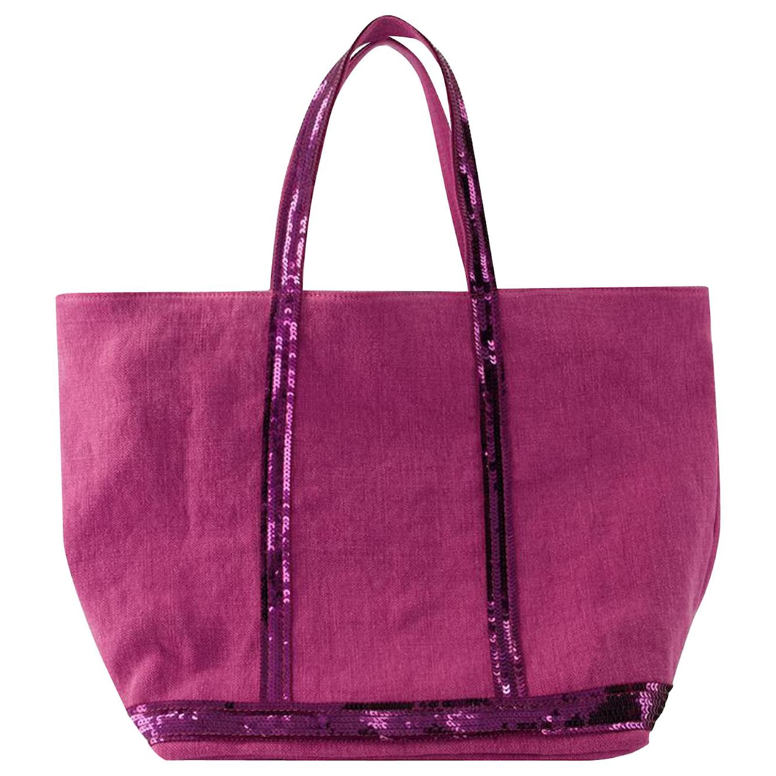 トートバッグ Cabas S Shopper Bag - Vanessa Bruno - Linen - Pink Cabas S Shopper Bag - Vanessa Bruno - Linen - Pink