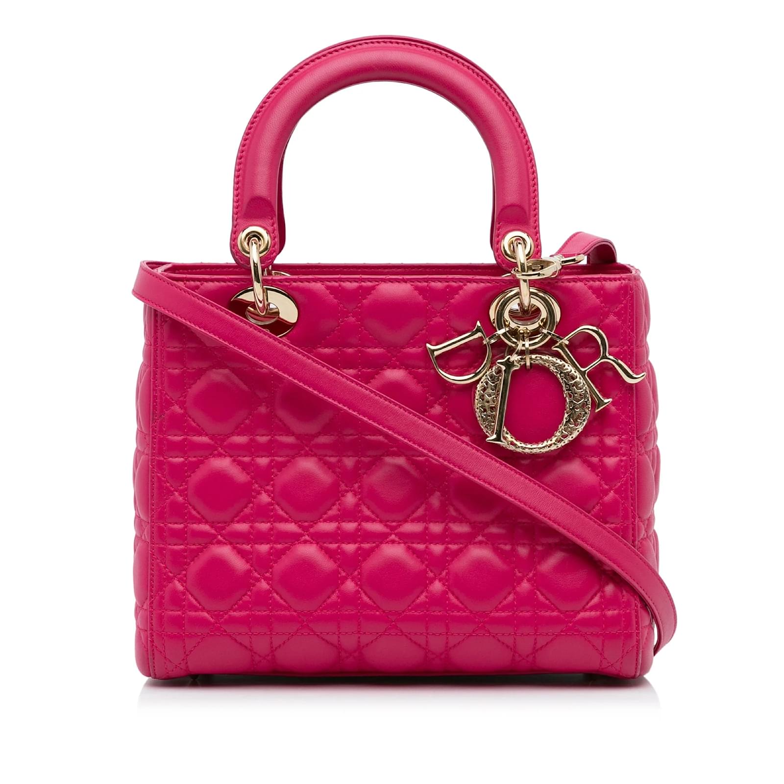 dior-handbags-lady-dior-pink-leather-ref-1227309-joli-closet