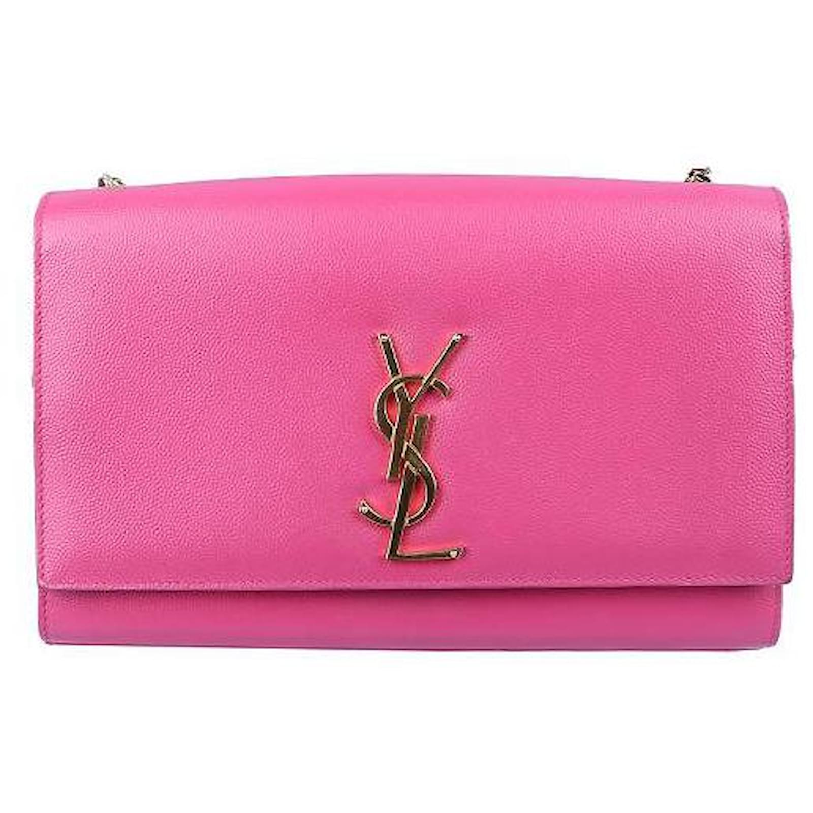 ショルダーバッグ・ポシェット Saint Laurent  Shoulder Bags Women Suede Beige/Soft Pink Saint Laurent Pink Leather Small Kate Shoulder Bag Saint