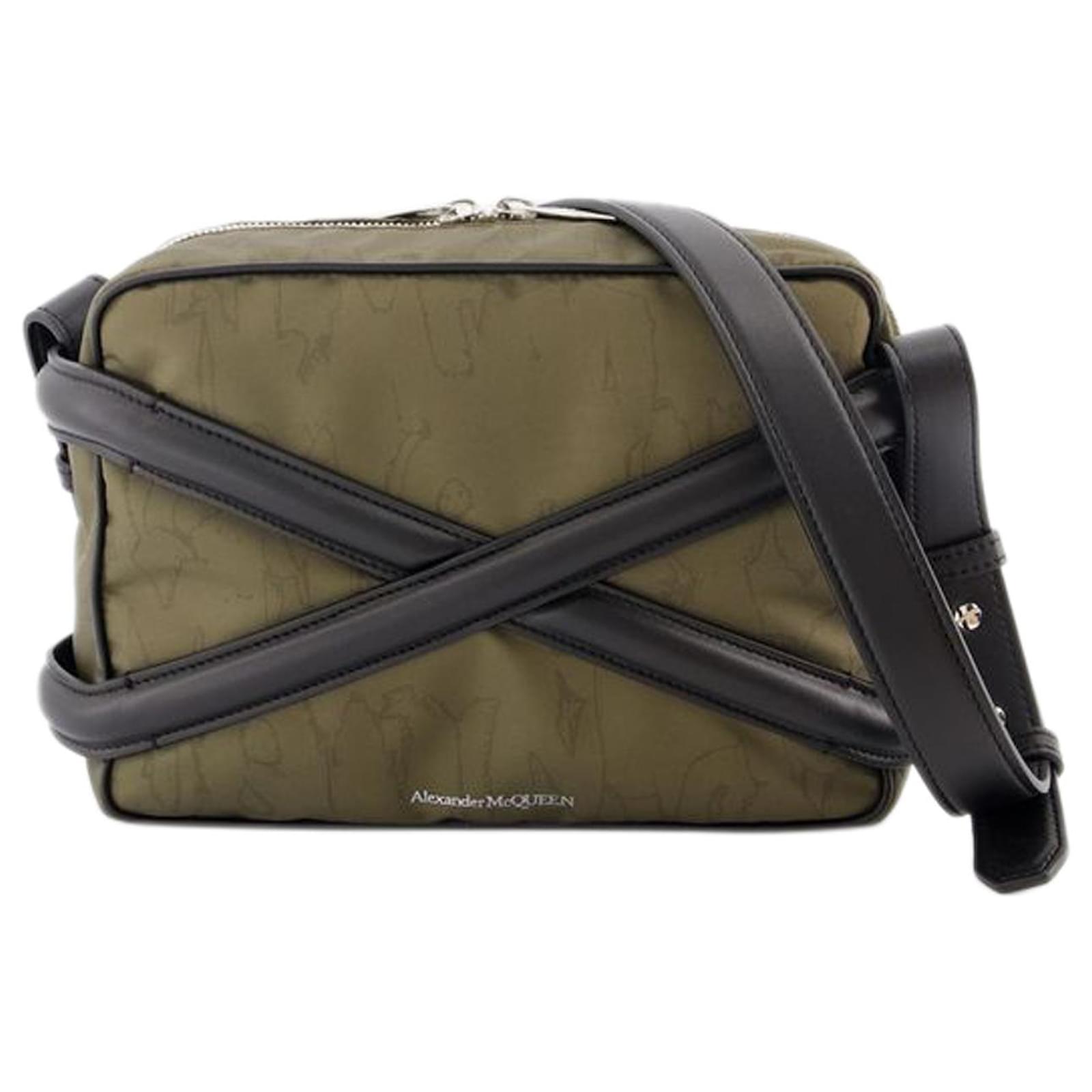 Harness Camera Bag Alexander McQueen Nylon Khaki