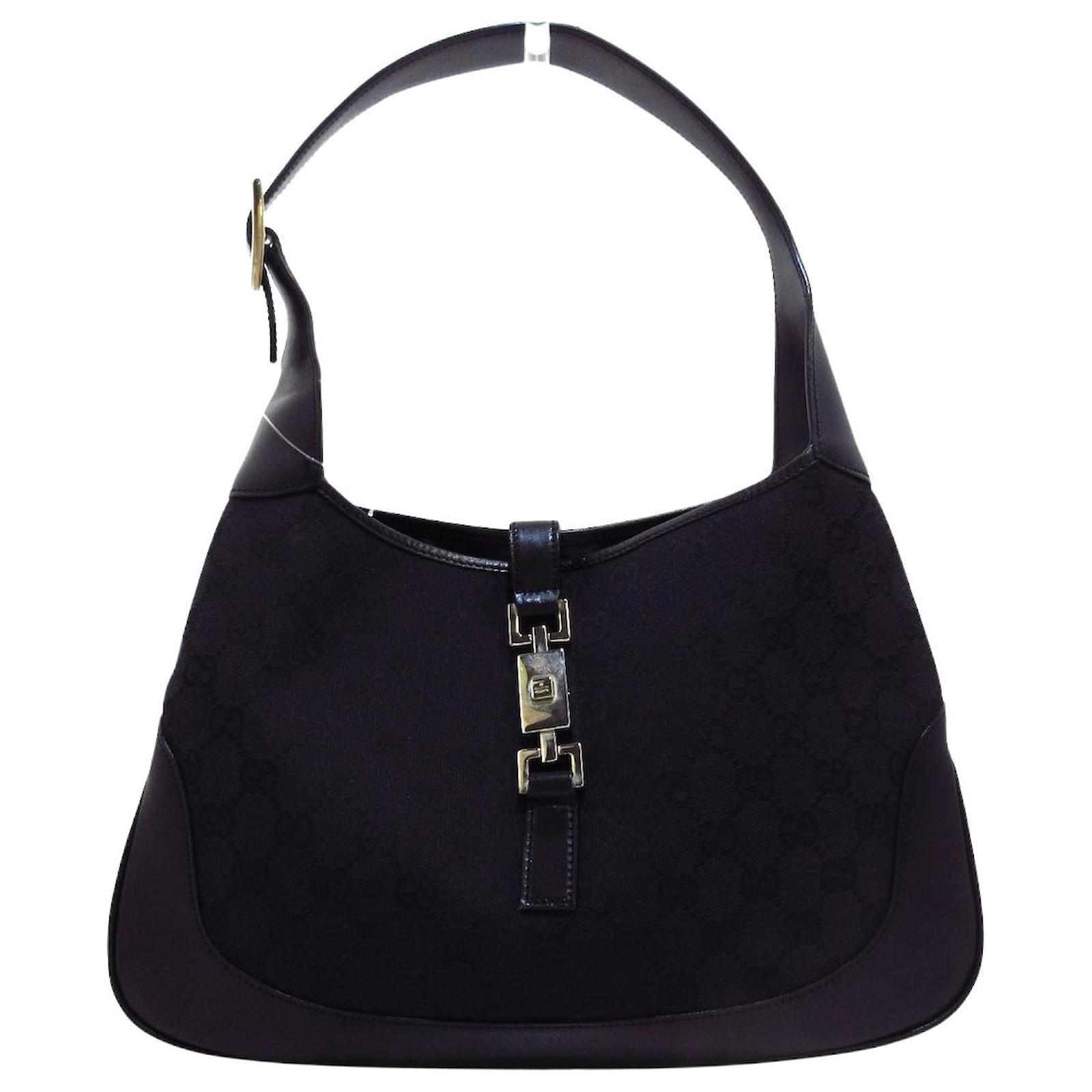 バッグ GUCCI Jackie hand bag all leather black Gucci Jackie 1961 medium bag in black leather | GUCCI® CA