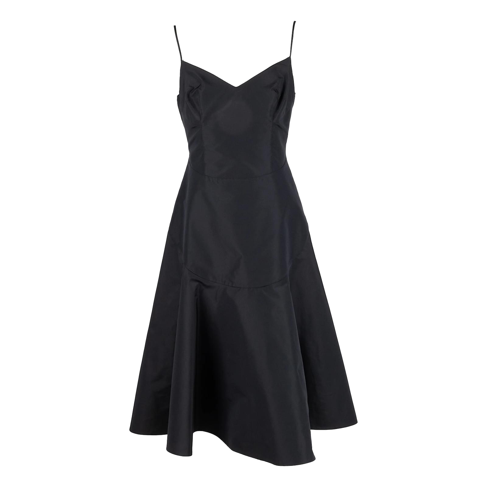 Moschino Silk Dress with Back Pleats Black ref.1231823