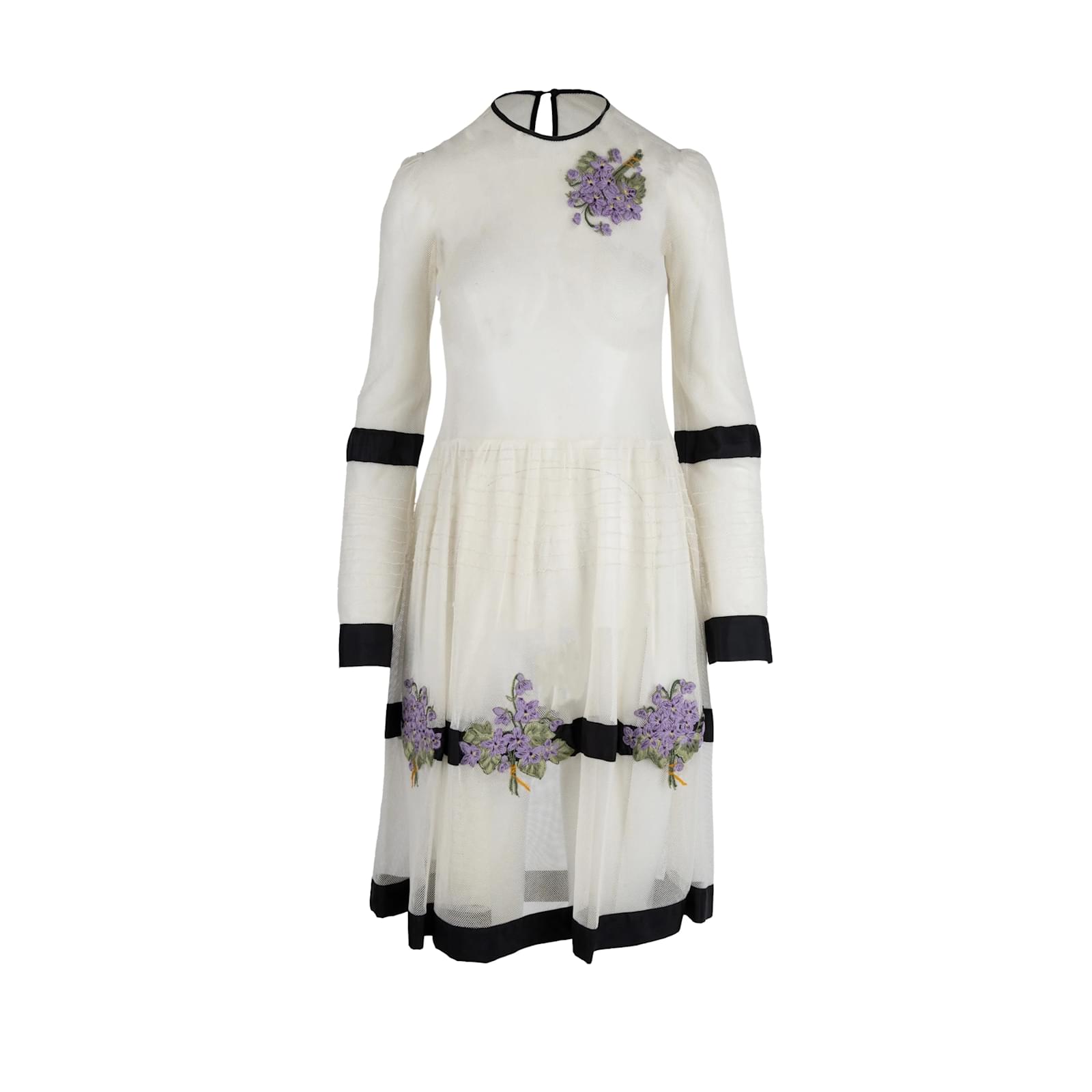 Sheer Embroidered Midi Dress Sheer Scribble Dot Embroidered Flared Midi  Dress  Akris Inc