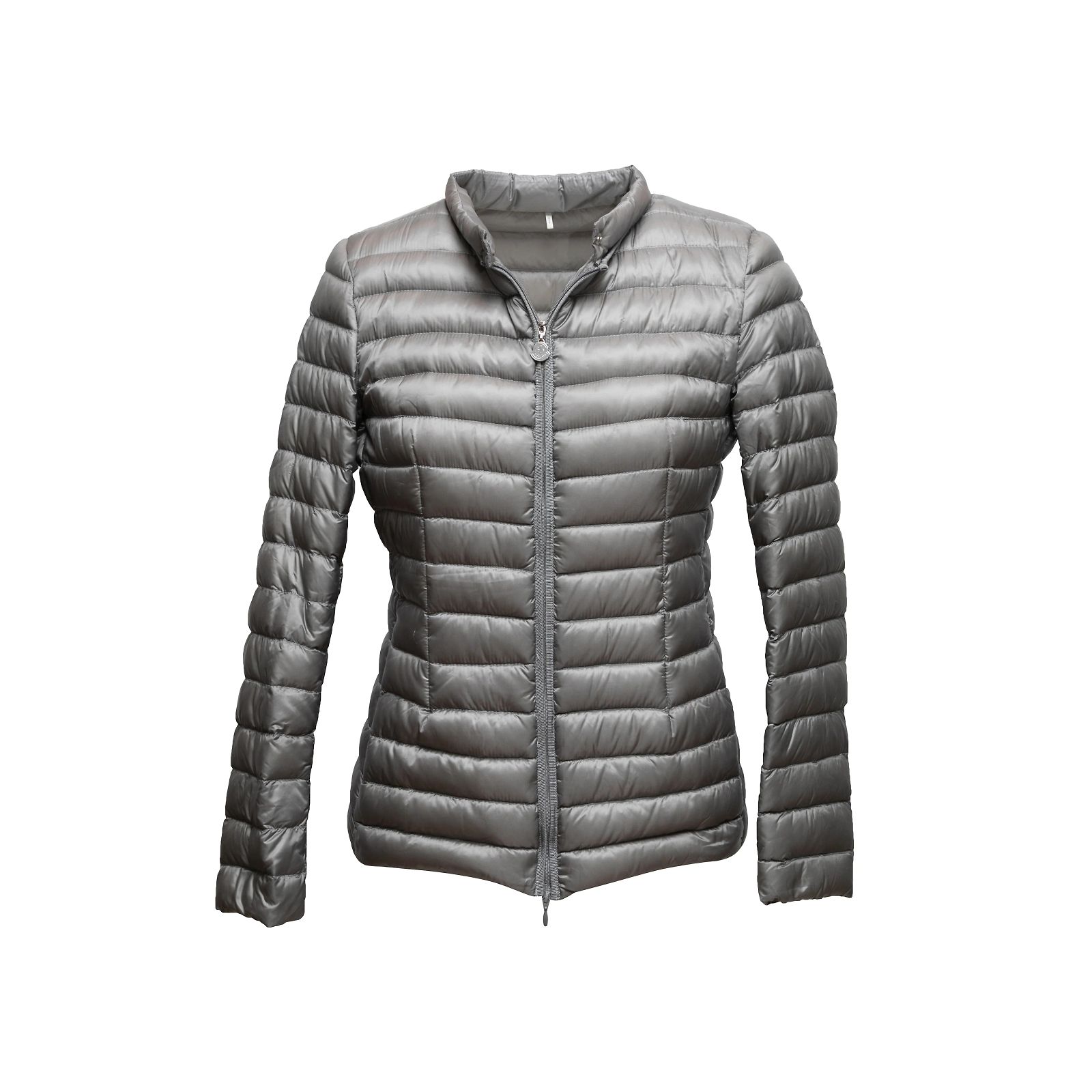 Grey Moncler Down Puffer Jacket Size 2 (Sold) - Joli Closet