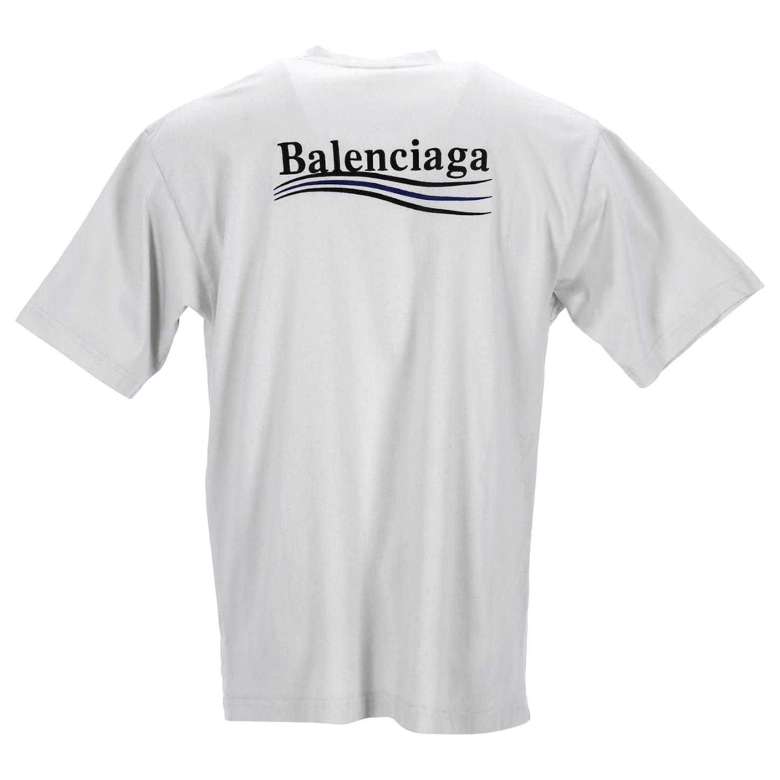 Day Camiseta de campaña política de Balenciaga en algodón blanco