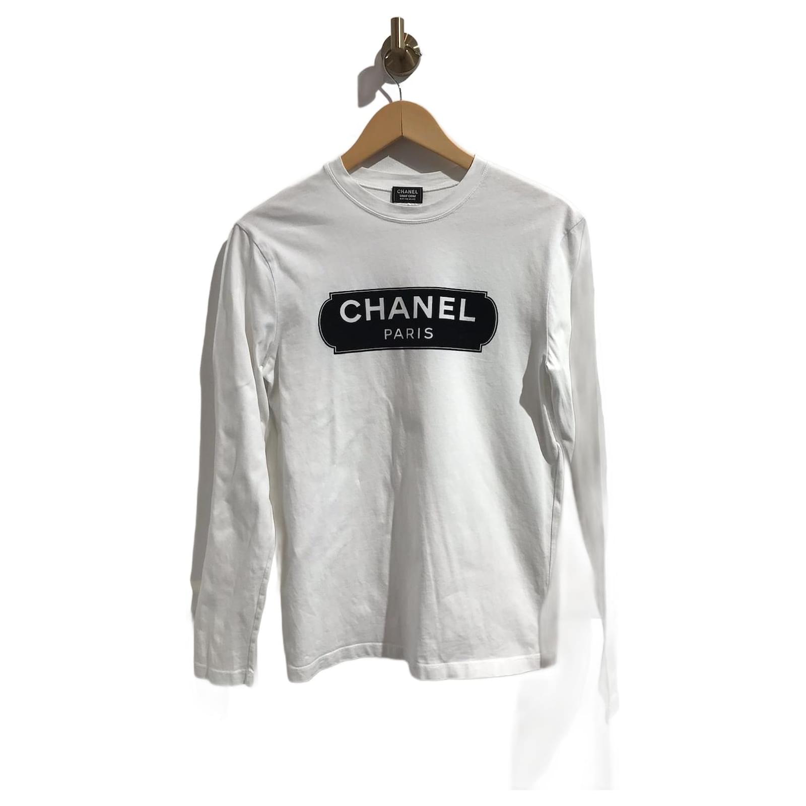 CHANEL Tops T.International XS Cotton White ref.JC1251151 (Sold