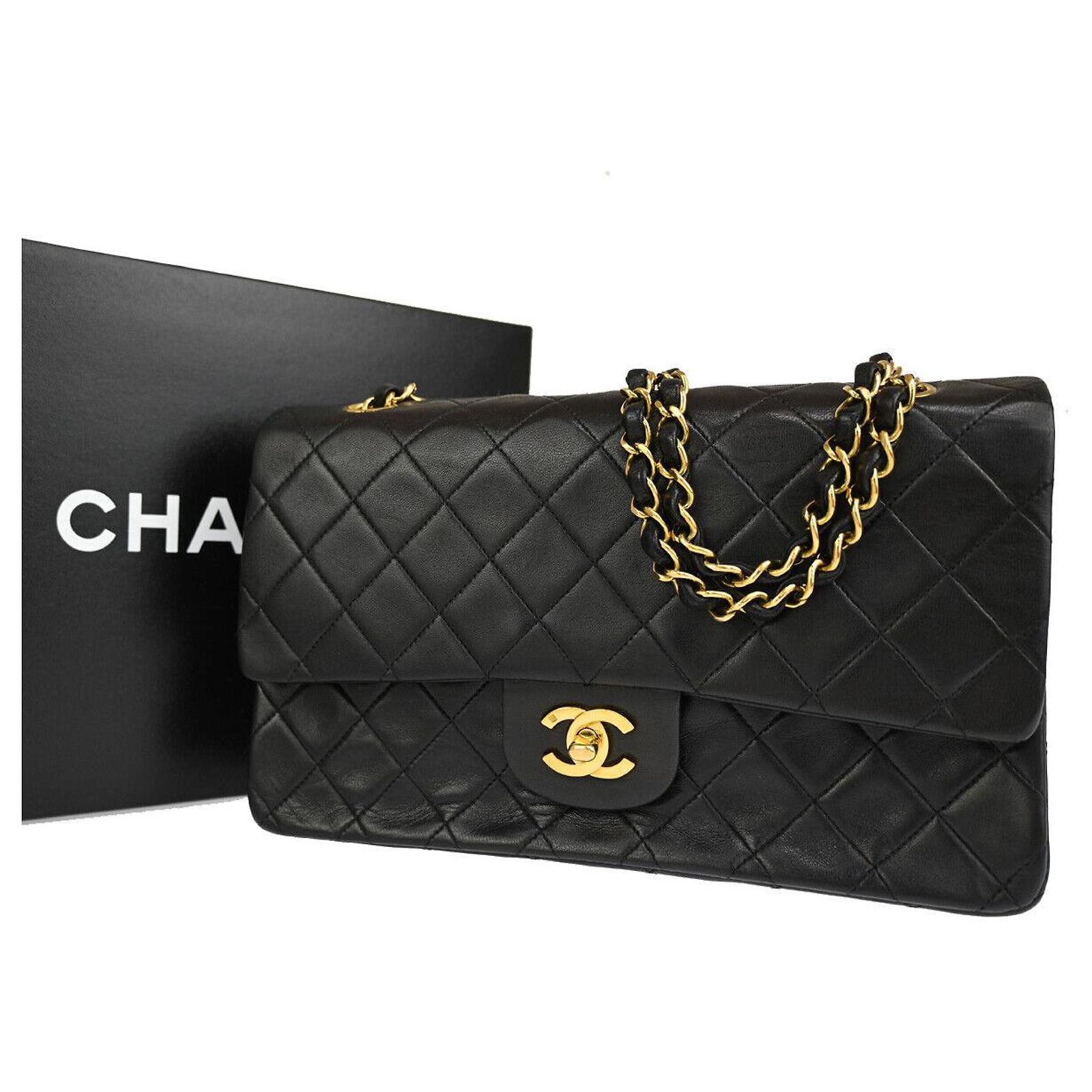 Chanel Matelassé Black Leather ref.1252963 - Joli Closet
