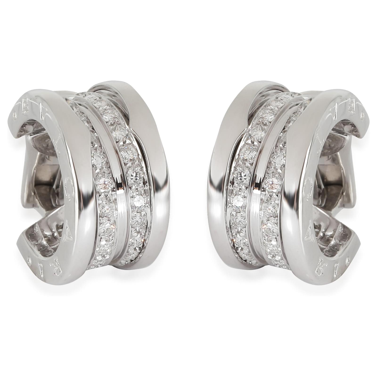 Bulgari Bvlgari Orecchino a cerchio dentro 18K oro bianco