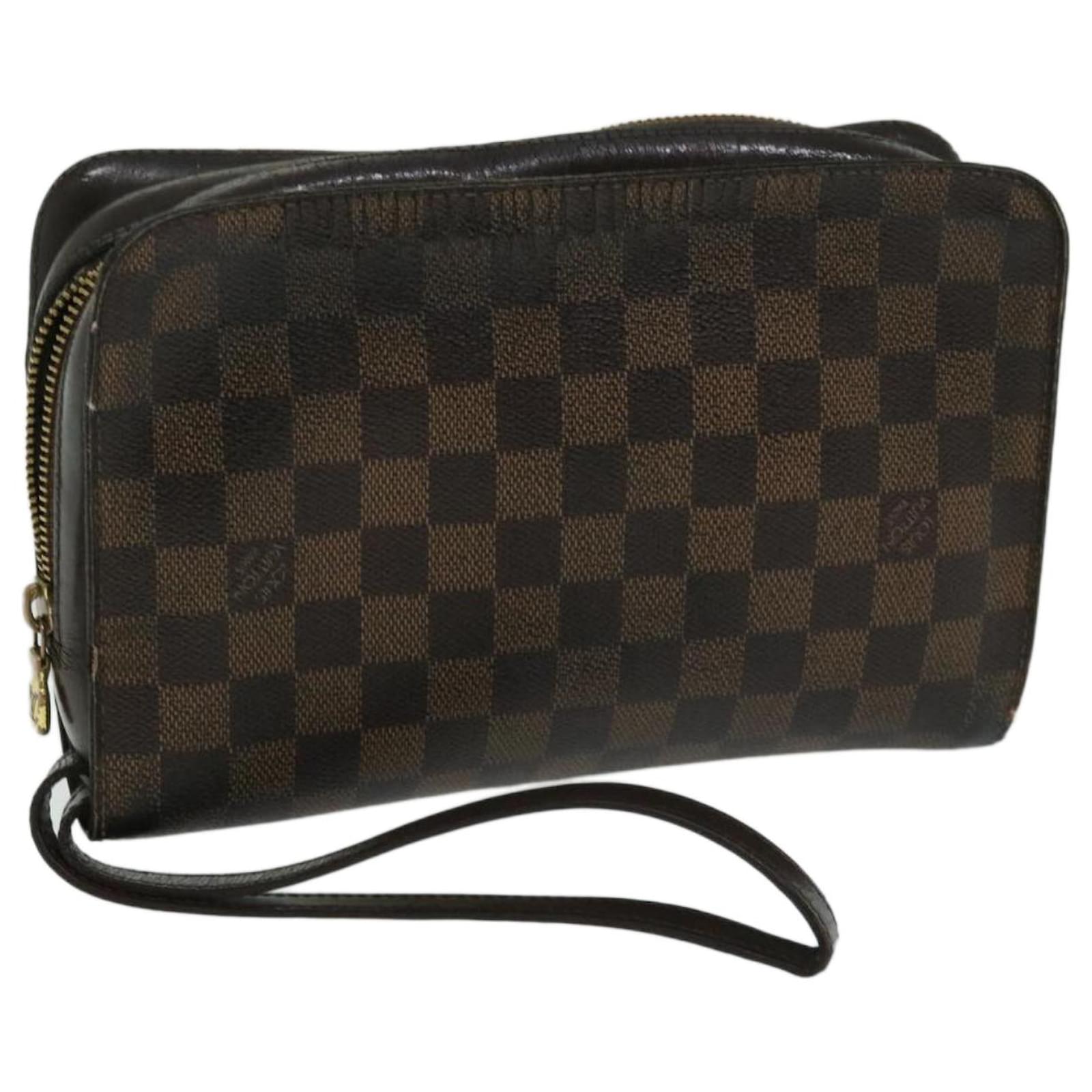 LOUIS VUITTON Damier Ebene Saint Louis Clutch Bag N51993 LV Auth