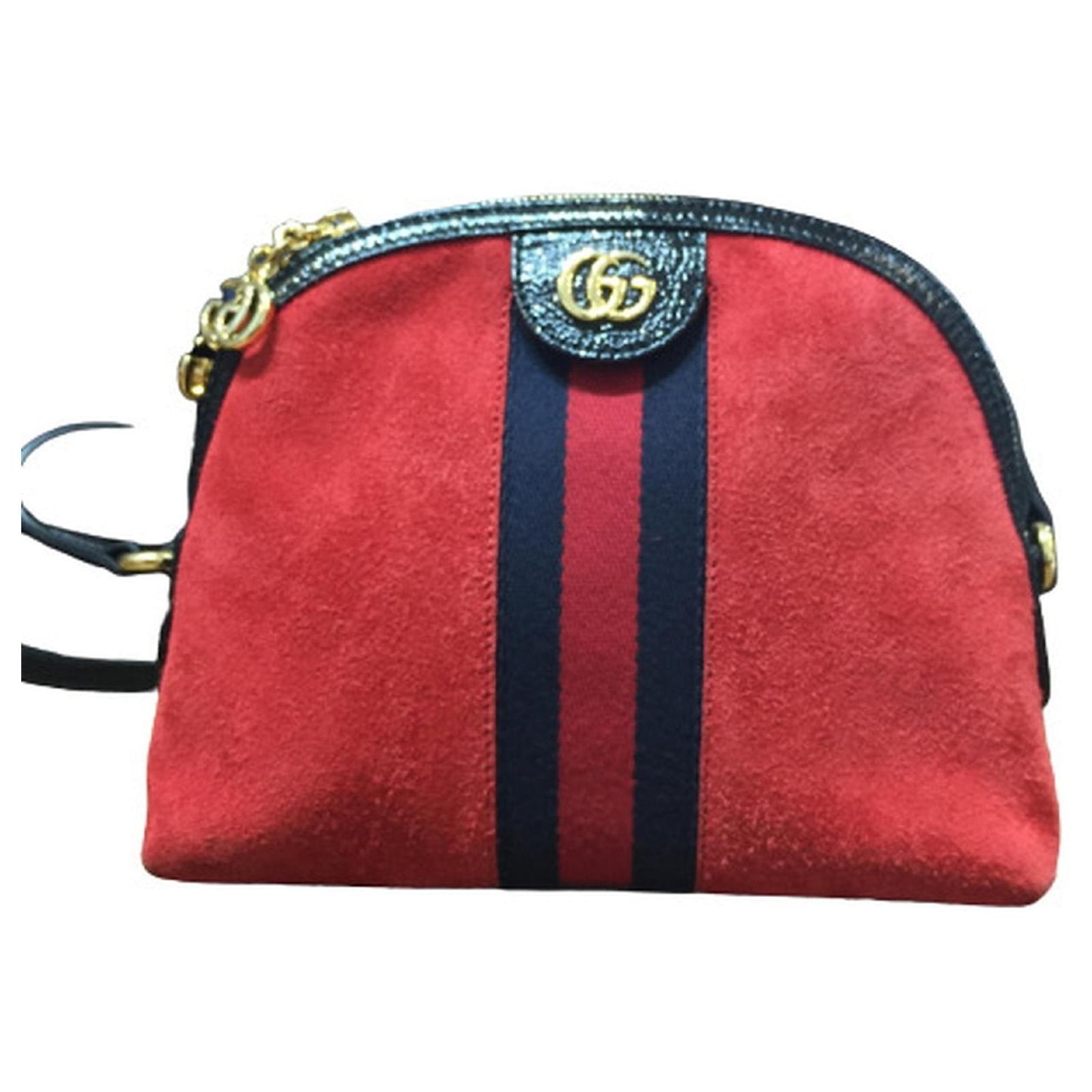 Gucci Ophidia Red Suede Joli Closet