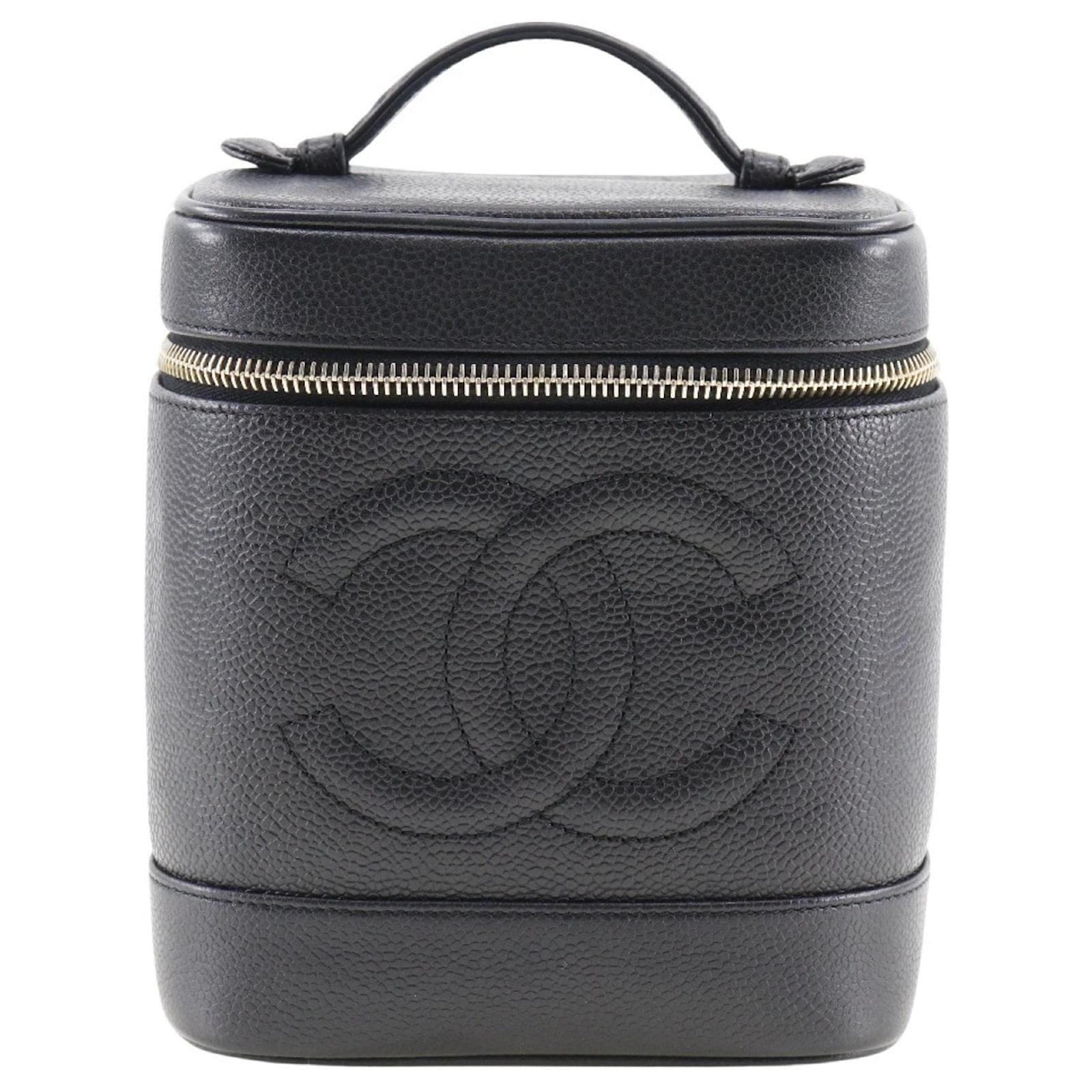 Chanel Vanity Black Leather ref.1271256 - Joli Closet