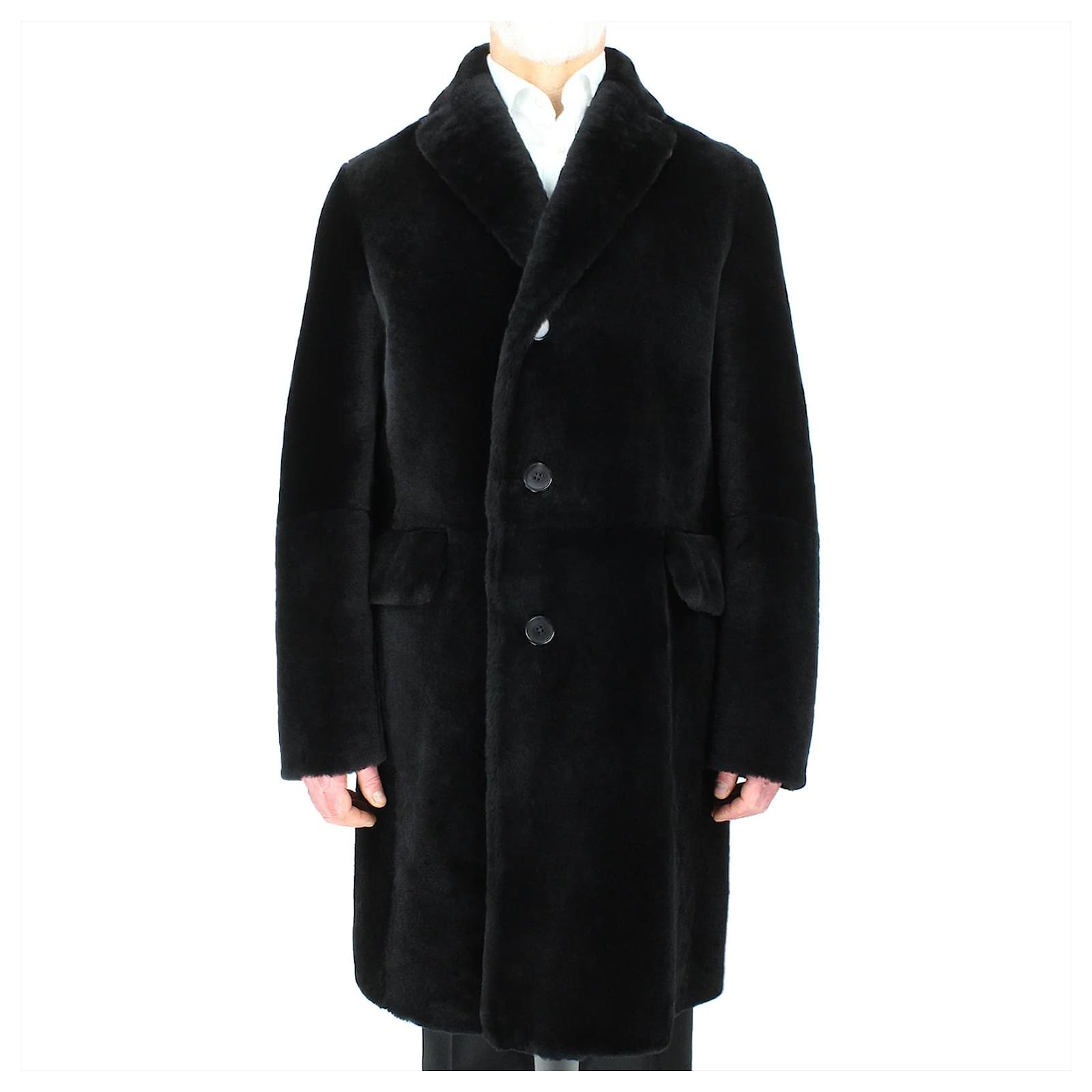 Hermès Hermes Sheep Fur Coat Black ref.JC1283838 (Sold) - Joli Closet