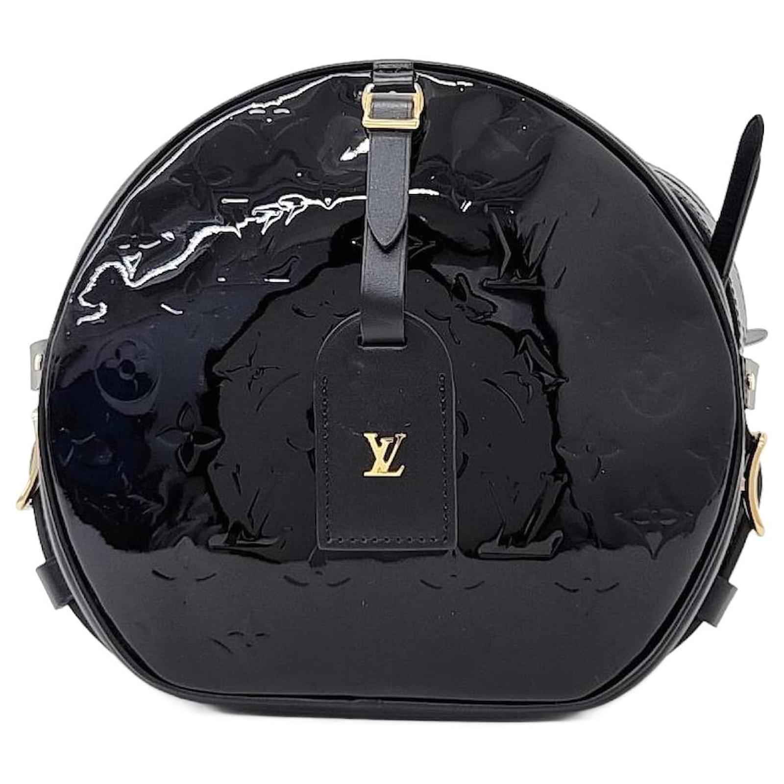 Louis Vuitton Vernis Petite Boite Chapeau Souple Schwarz ref
