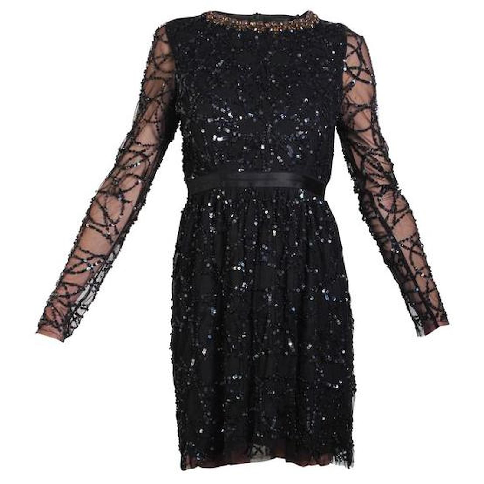needle & thread silk dresses Halterneck Long Dress
