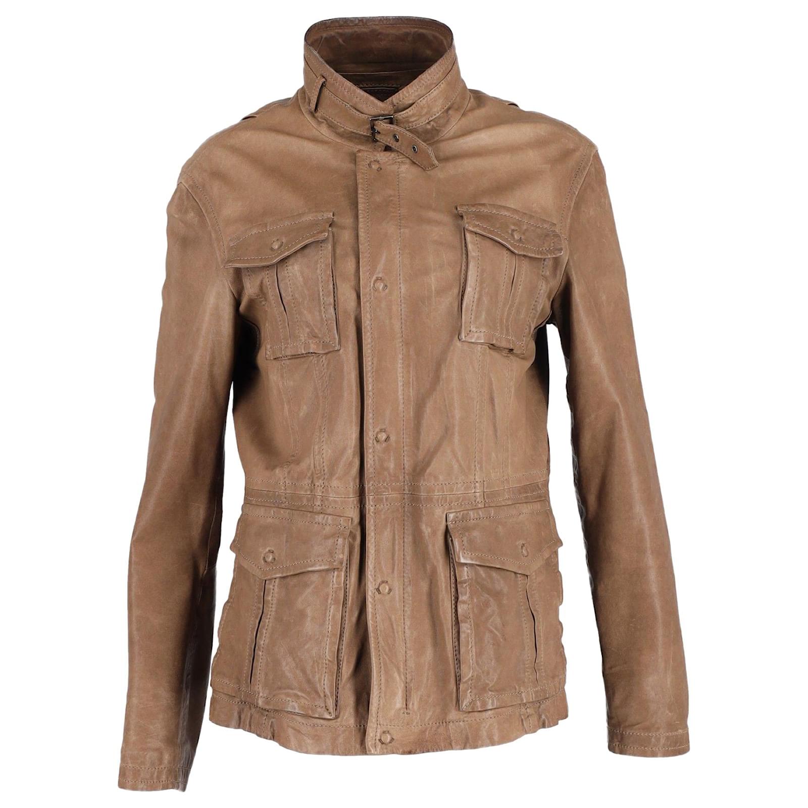 Armani Collezioni Brown Suede Leather deals Jacket