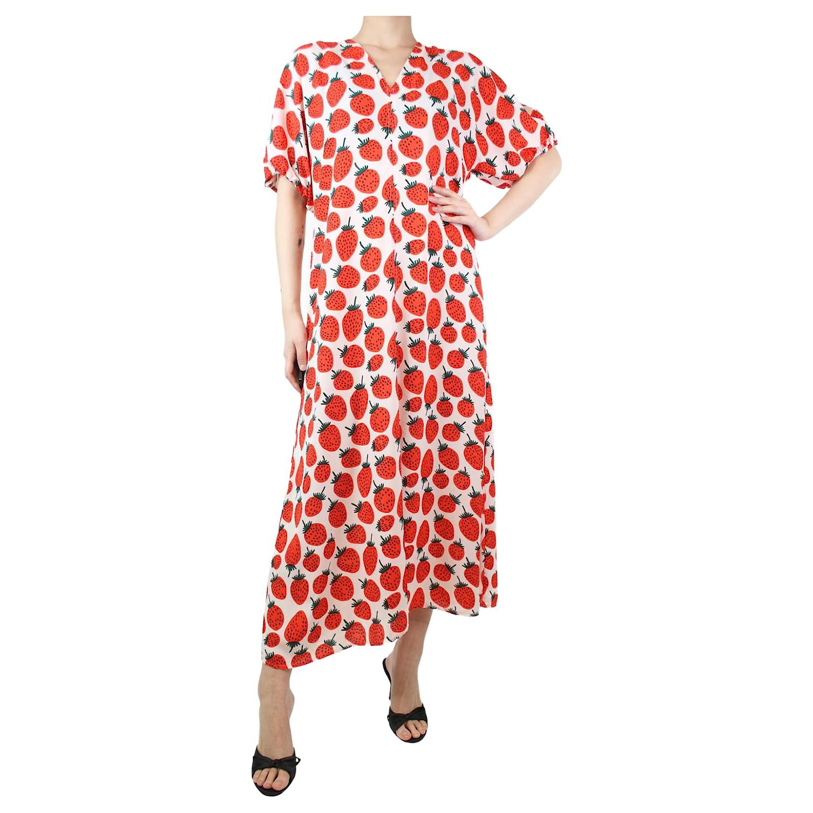 strapless open back dress Marimekko Sievä Unikko Dress – KIITOSlife