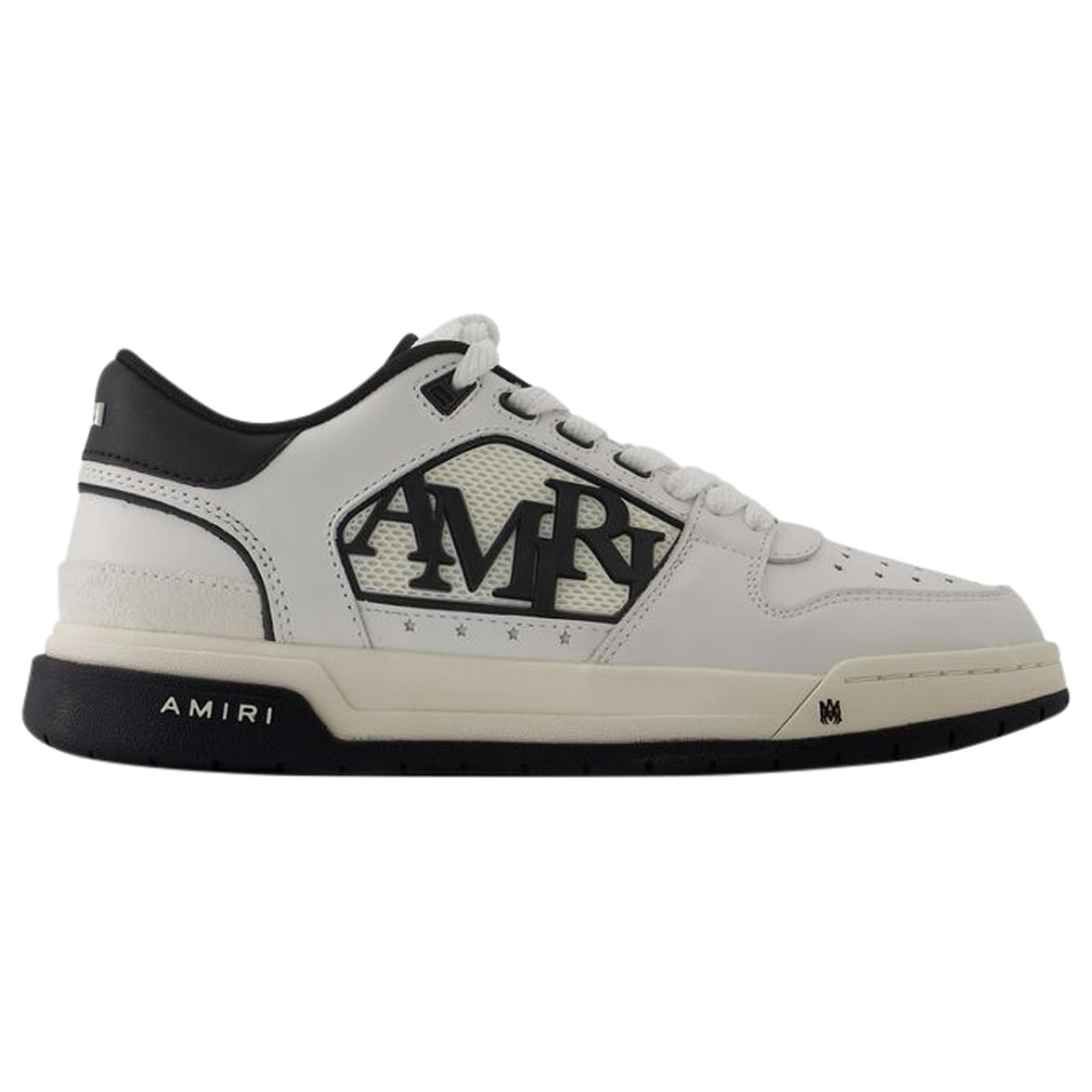 Classic Low Sneakers - Amiri - Leather - White/Black Pony