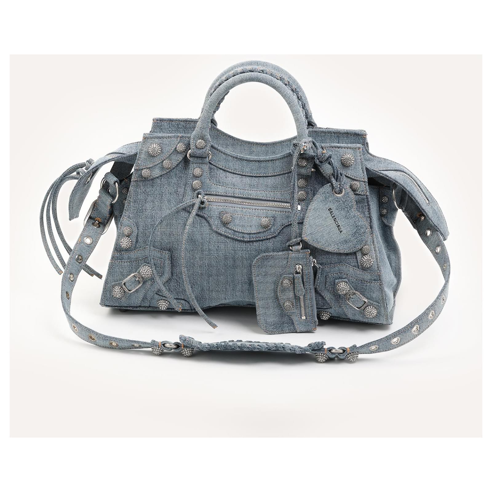 City BALENCIAGA Bolsos Denim Vaqueros Azul Juan