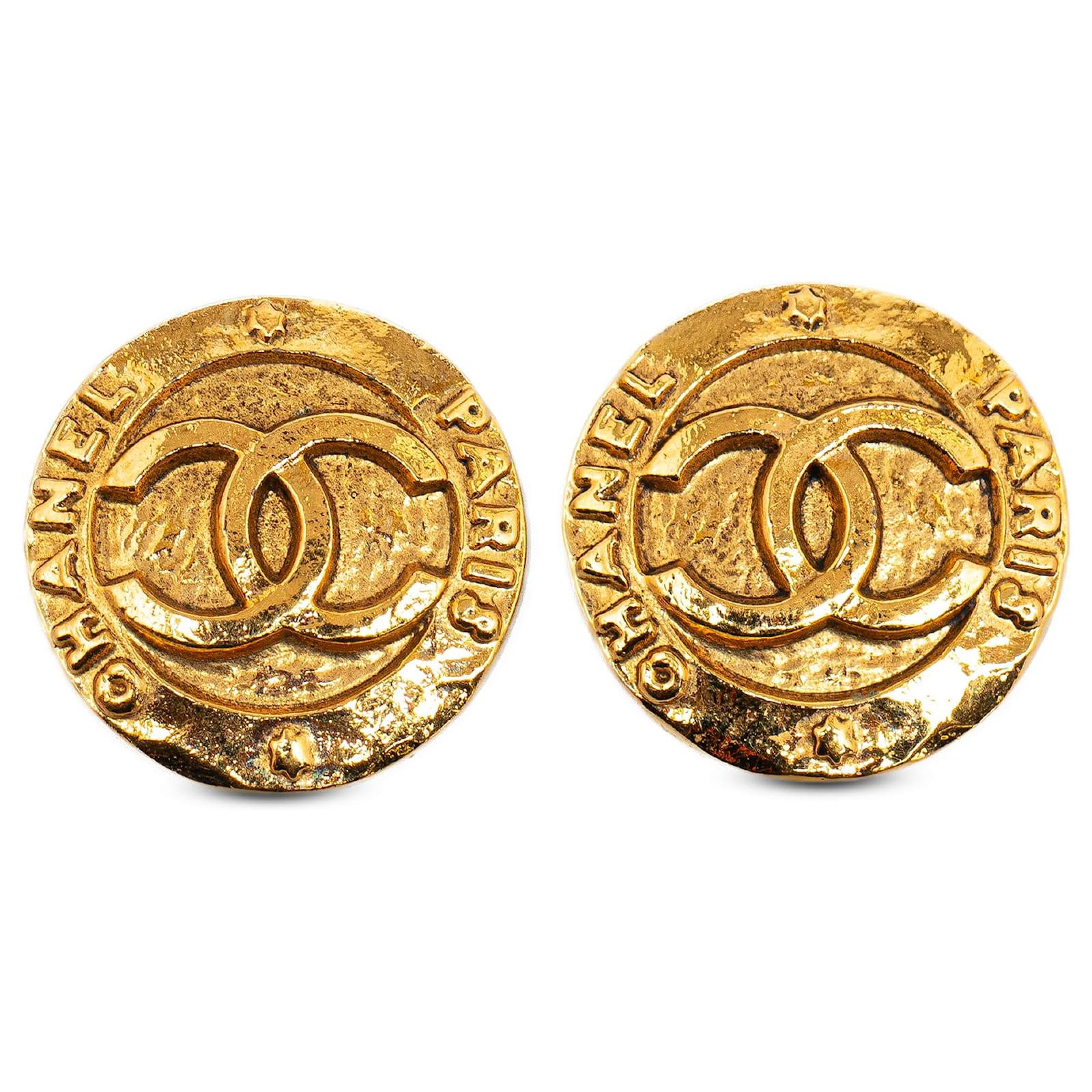 Chanel Golden Clip-On Earrings