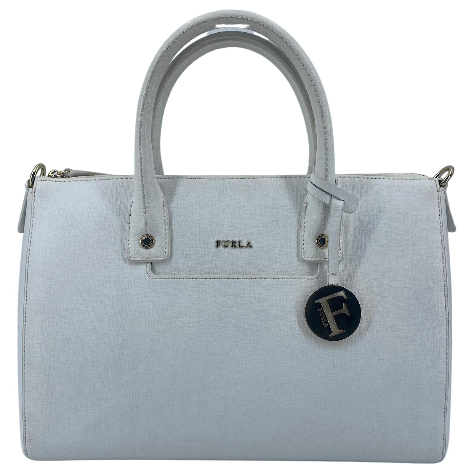 Furla Linda WeiB Leder ref.1307352 Joli Closet