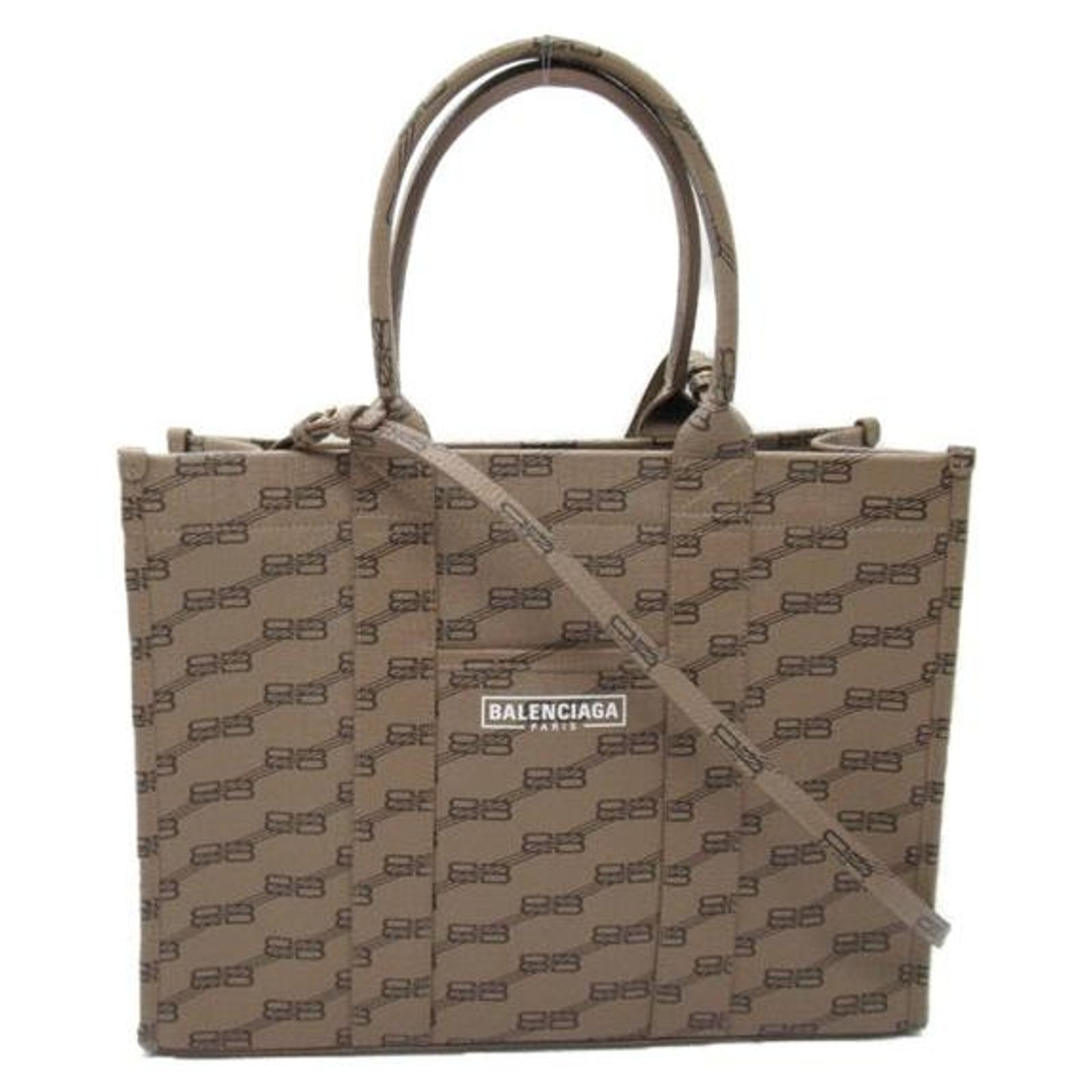 Balenciaga BB Monogram Tote Bag Brown ref.JC1312767 (Sold) - Joli 