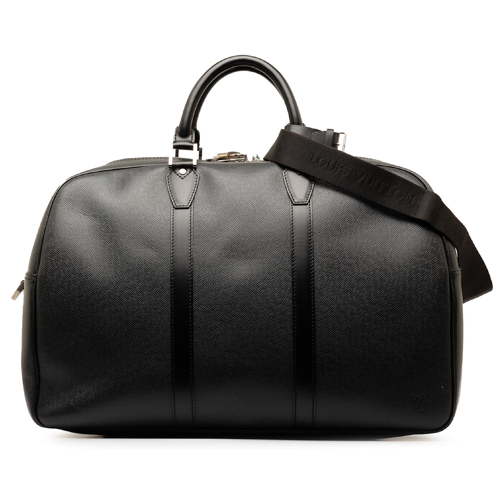 taiga　本体レフィル Black Louis Vuitton Taiga Kendall GM Travel Bag Leather ref