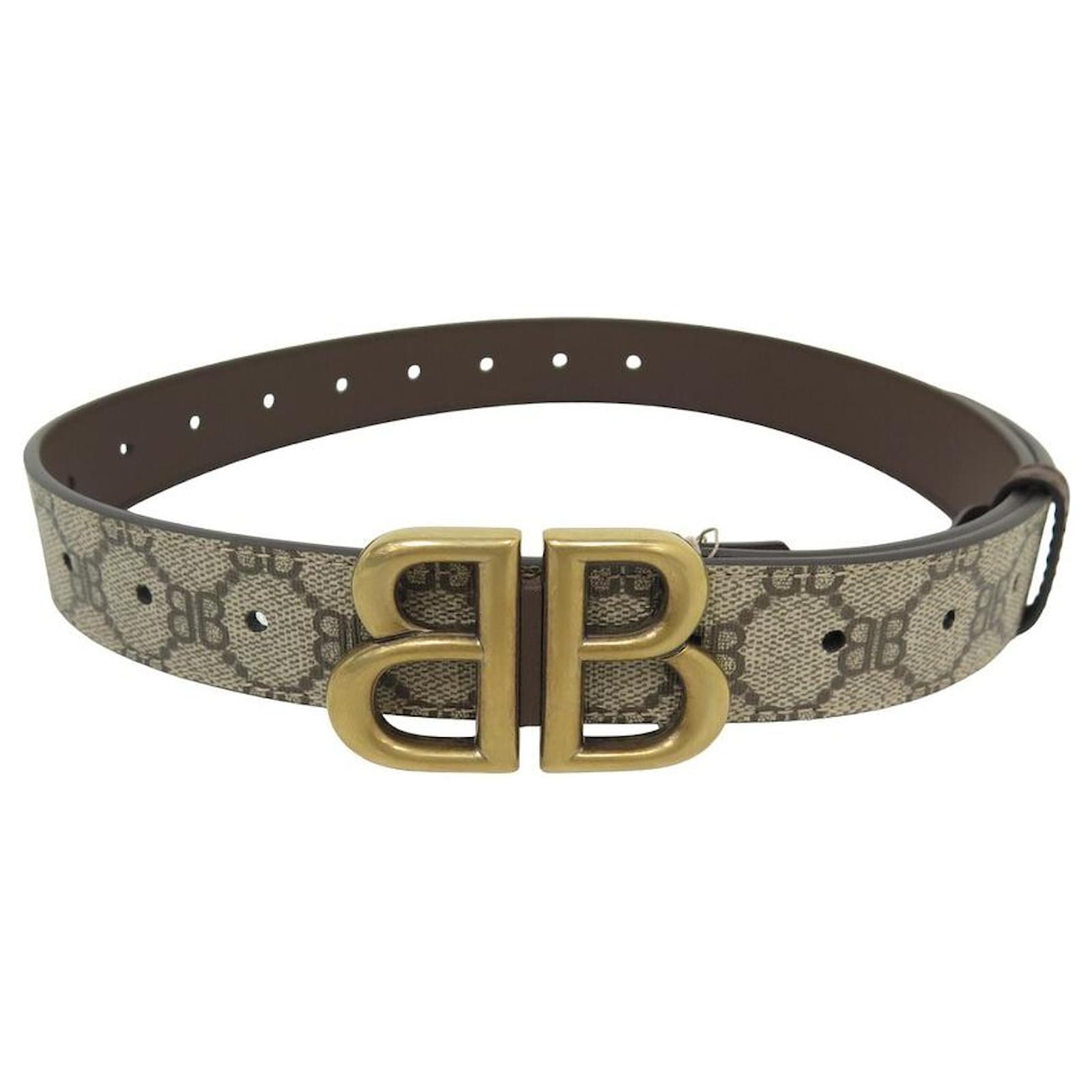 BALENCIAGA×GUCCI BBベルト Gucci x Balenciaga The Hacker Project BB Belt Beige in