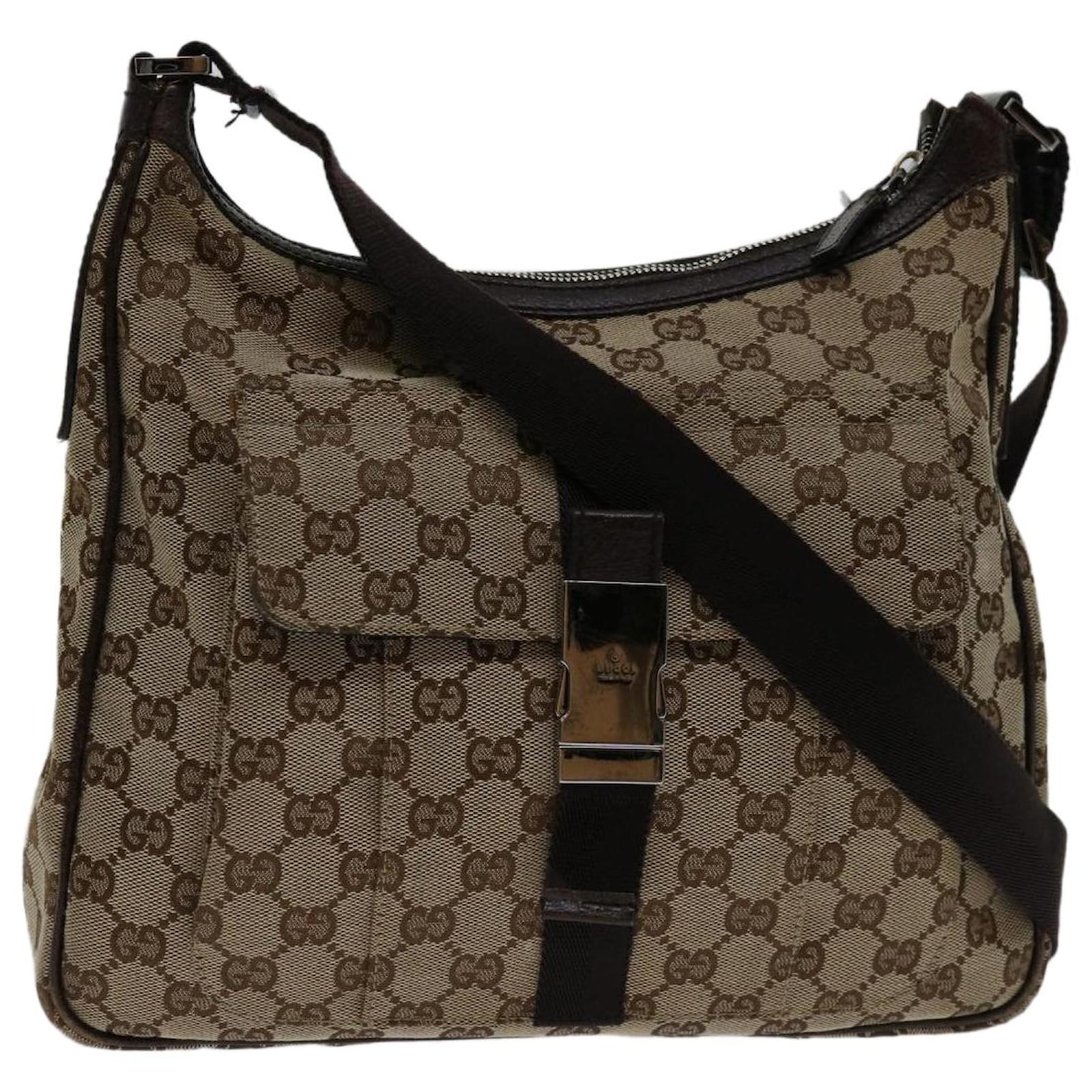 GUCCI GG Canvas Shoulder Bag Beige 131211 auth 68599 Cloth ref.1315854 ...