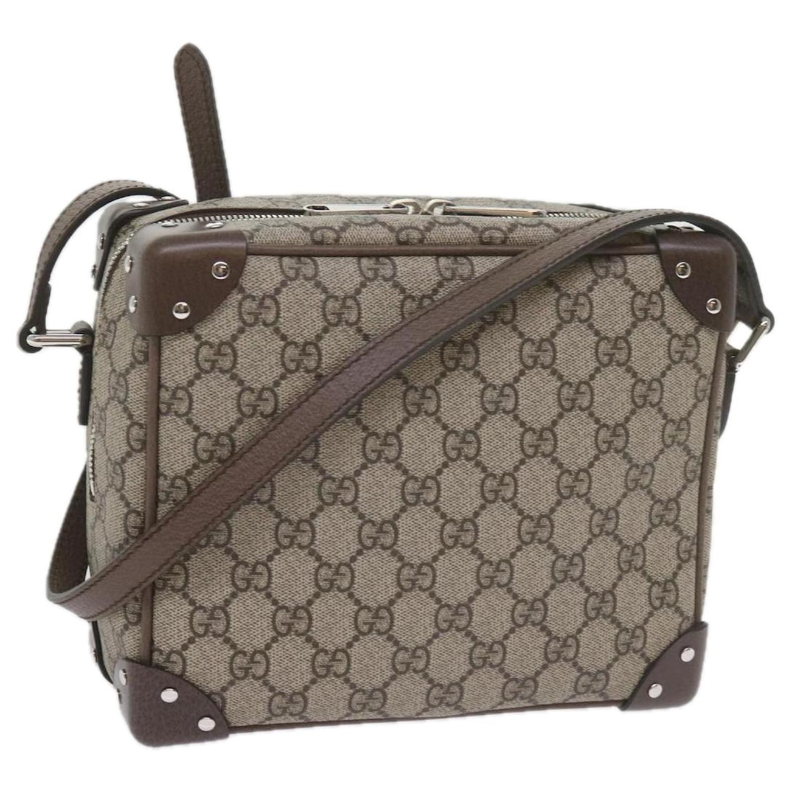 GUCCI GG Supreme Shoulder Bag Beige 626363 auth 60070S ref