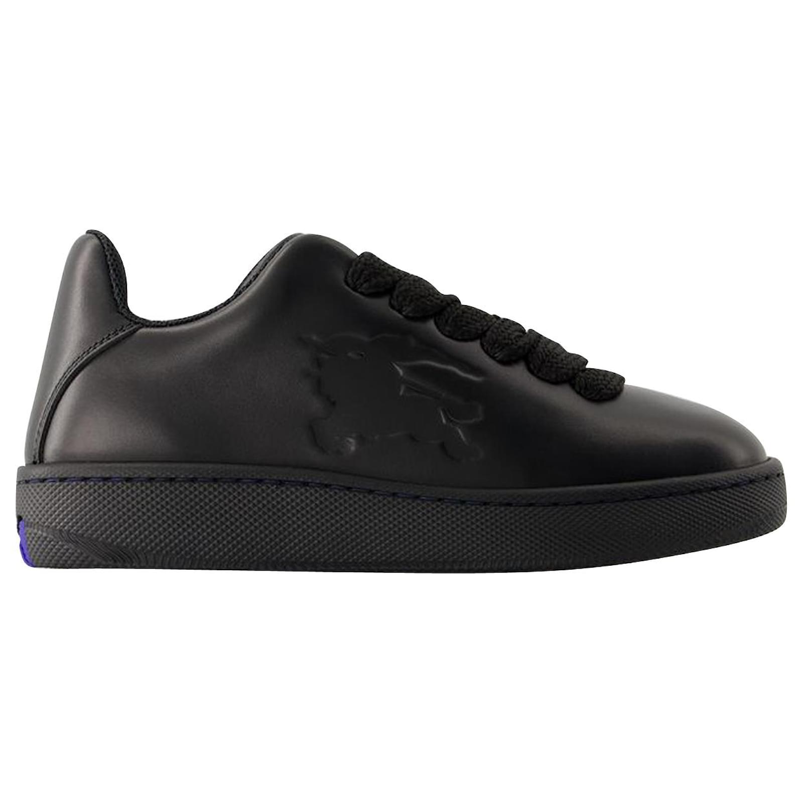 LF Box Sneakers - Burberry - Leather - Black Pony-style