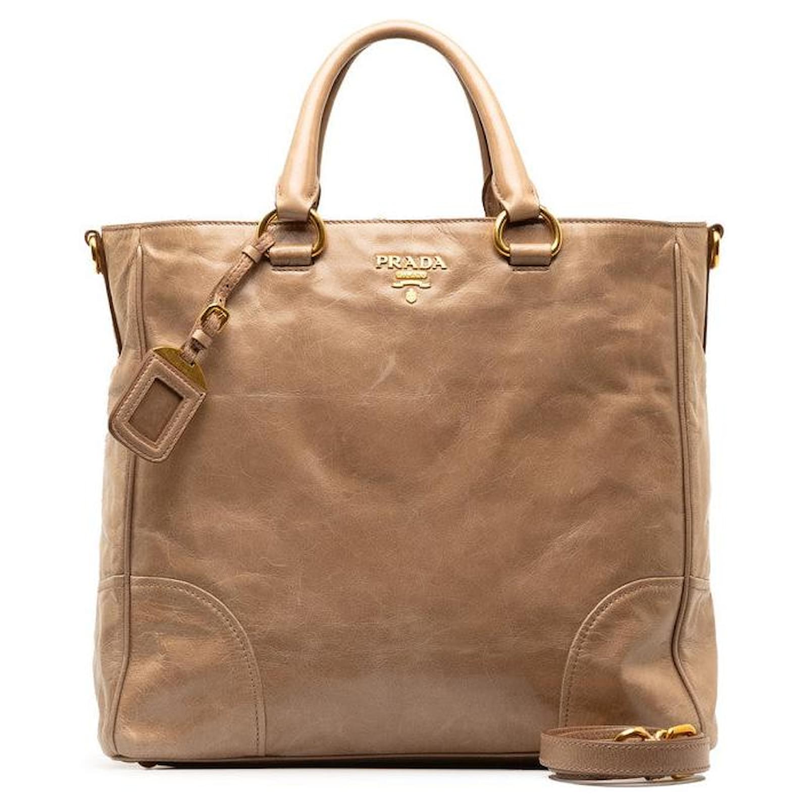 Prada Vitello Shine Handle Bag BN2326 Leather ref.1321631 - Joli