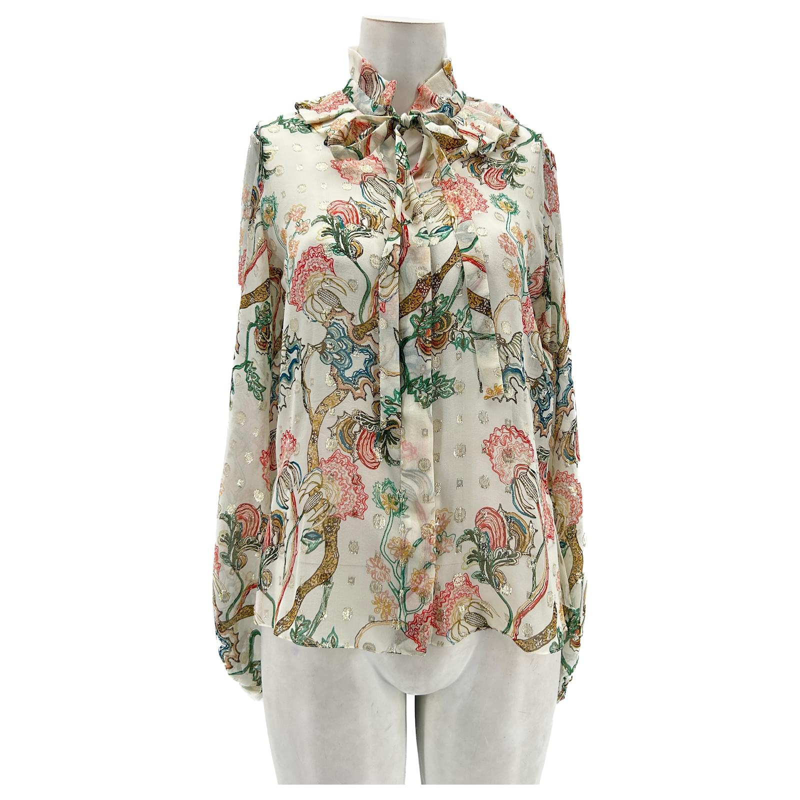 Chloé CHLOE Tops T.fr 36 silk White ref.1323409 - Joli Closet