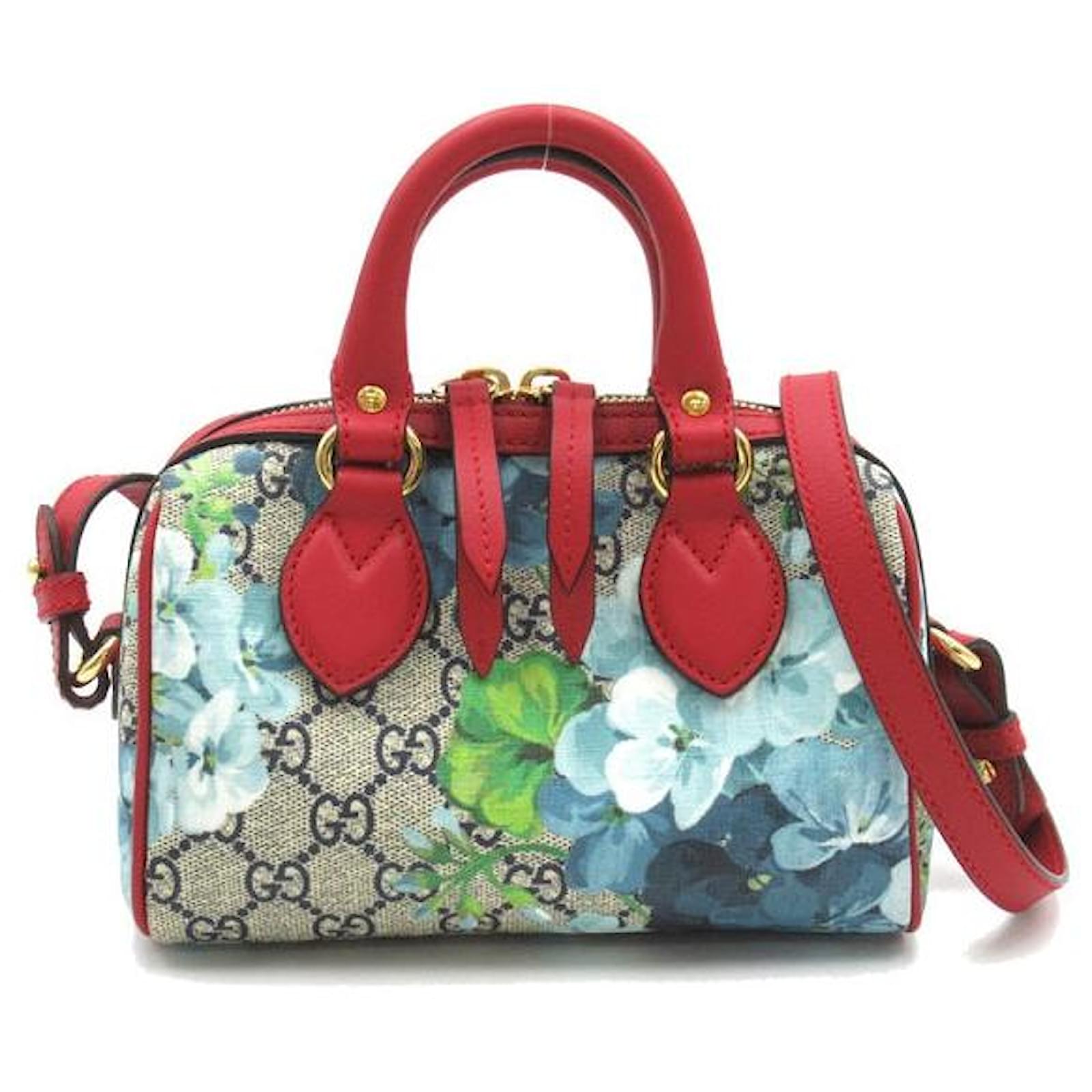 Gucci GG Supreme Blooms Mini Boston Bag 546312 Cloth ref