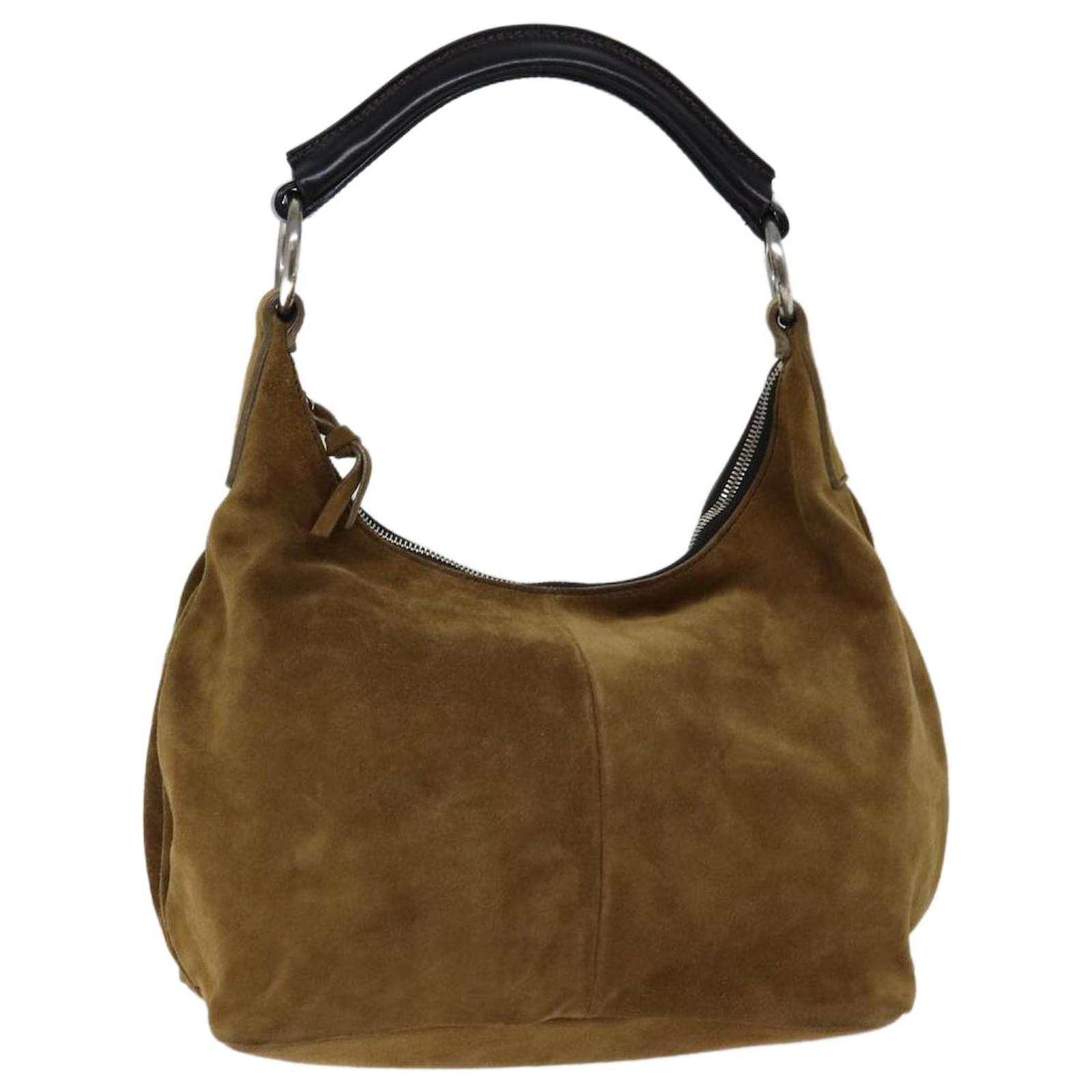 Miu Miu Shoulder Bag Suede Brown Auth bs13192 ref.1327993