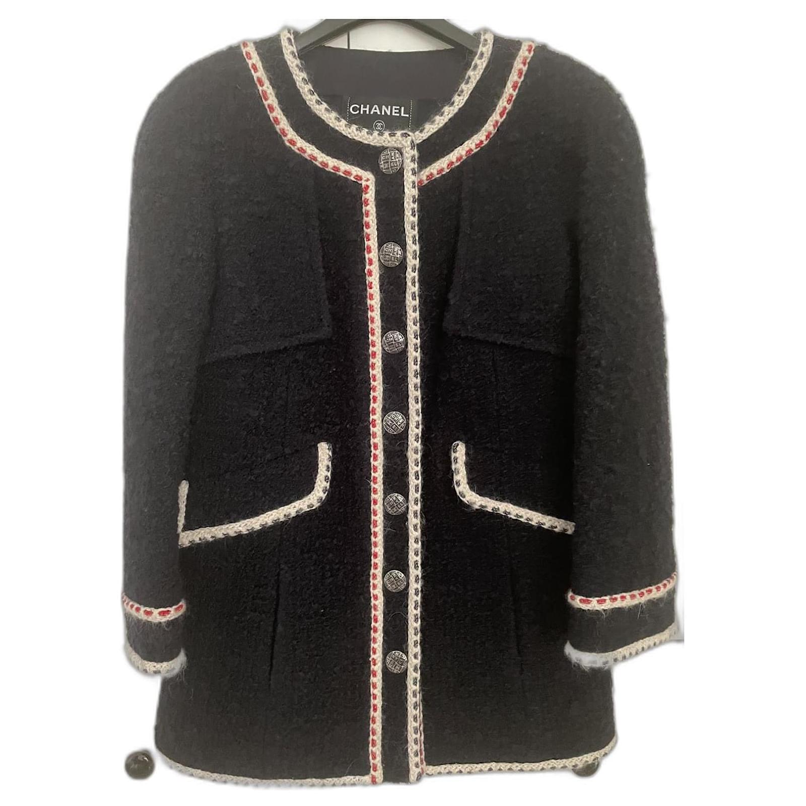 Cambon Giacca Chanel 18 Paris-Hamburg Navy Blu navy Lana ref