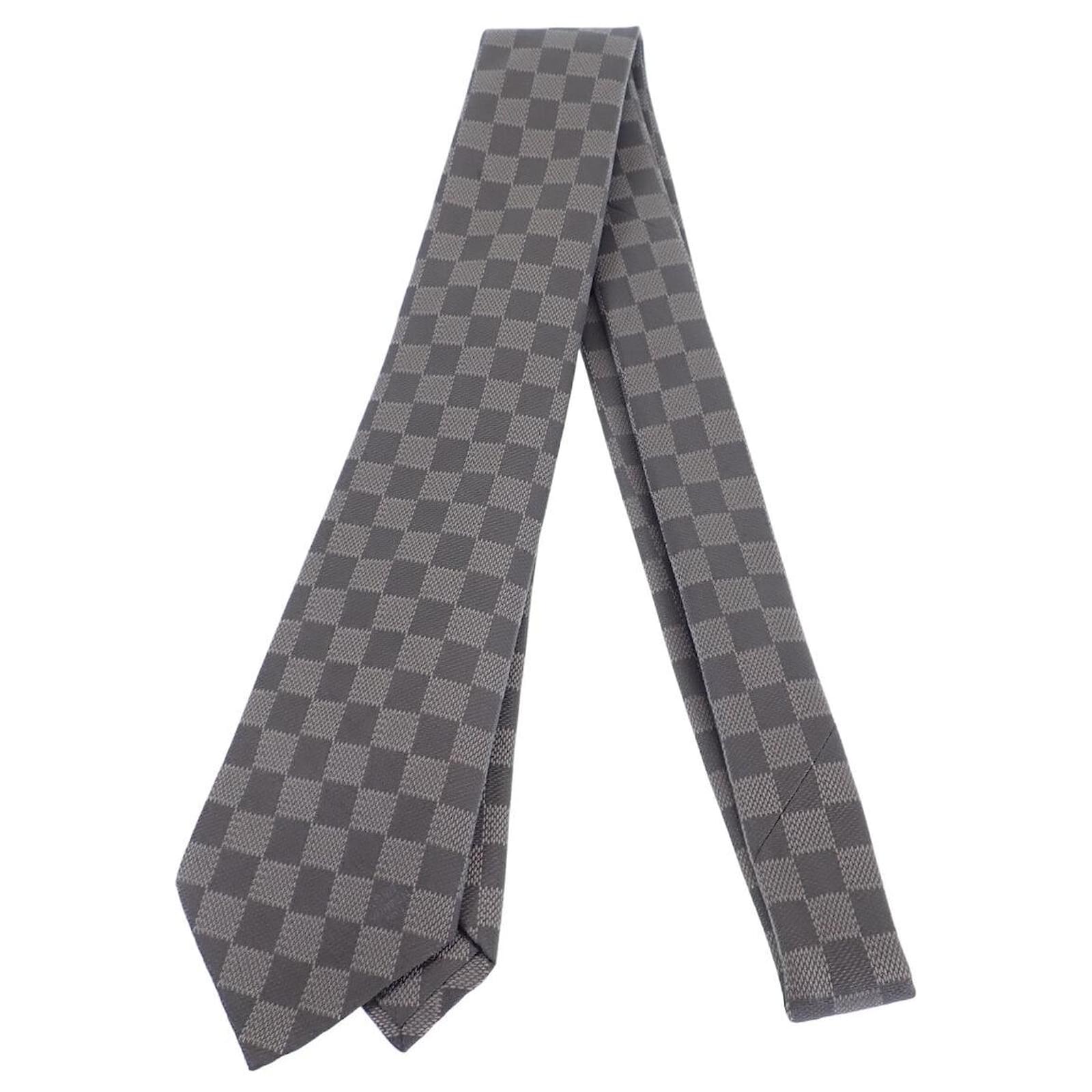 louis vuitton checkered tie