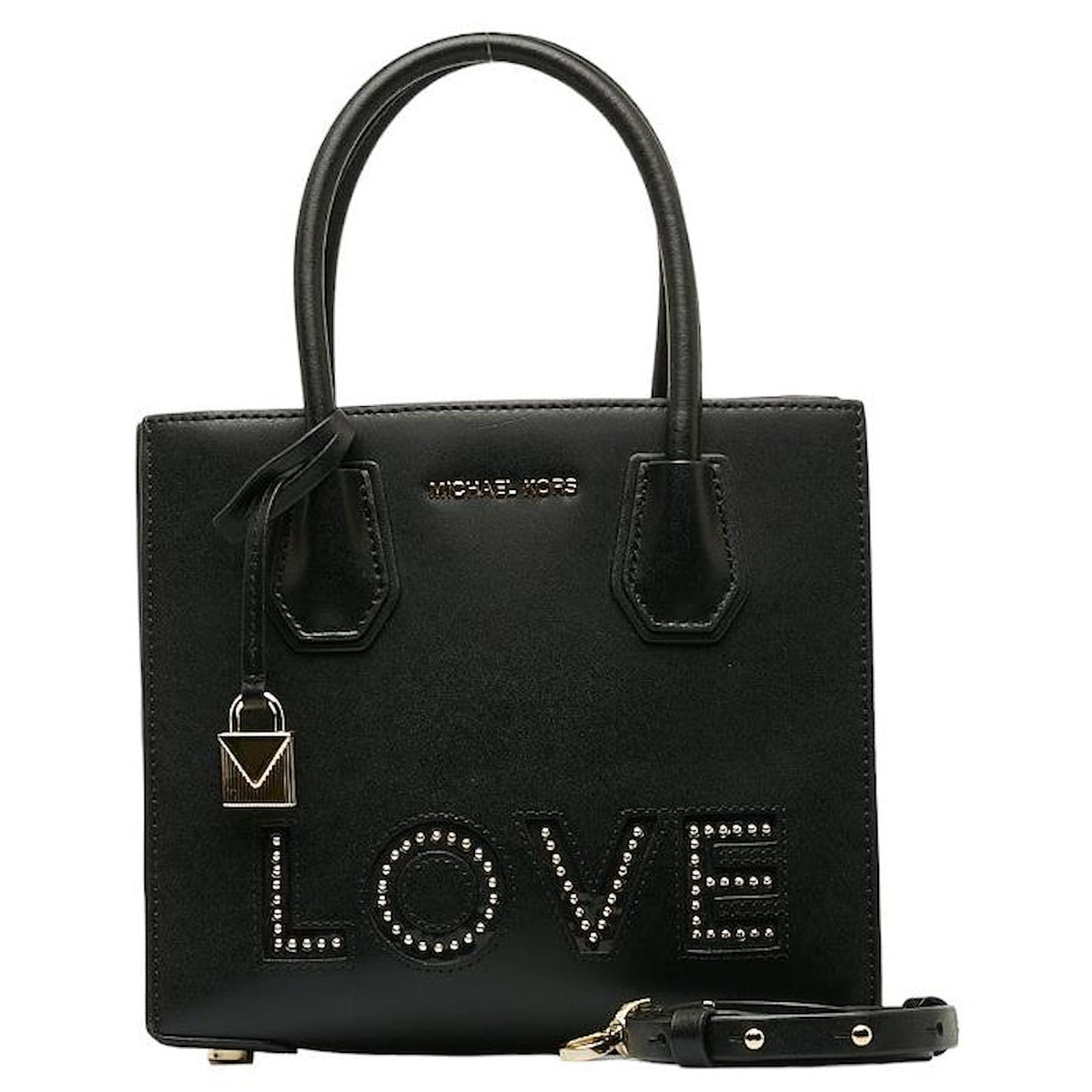 Sac a main en cuir Michael Kors Mercer LOVE Studs 30H7GM9M6O en tres bon etat