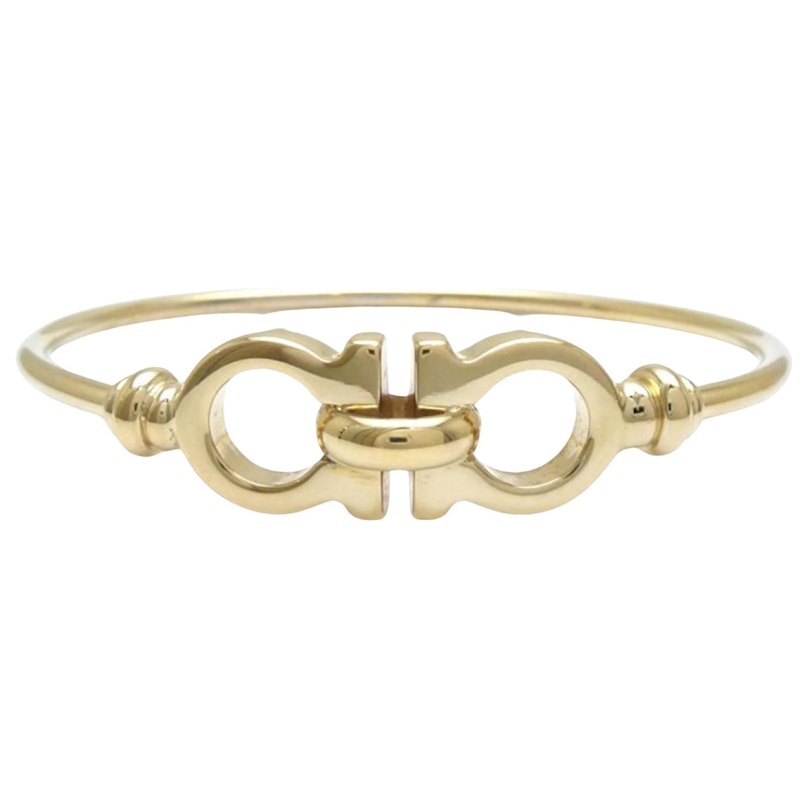 ブレスレット Salvatore Ferragamo Gold l Gancini Bracelet Gancini bracelet - size S/M - Women | Ferragamo